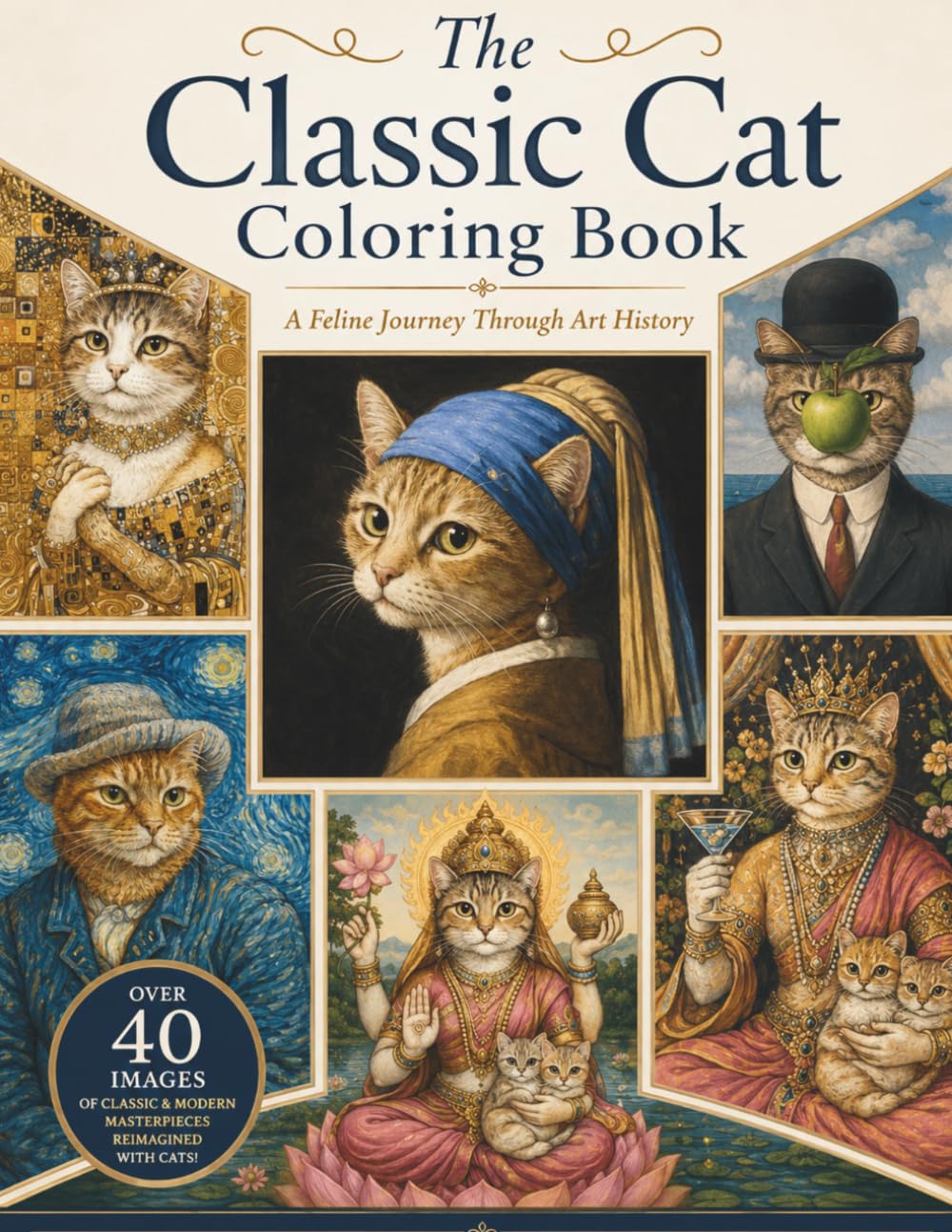 The Classic Cat Coloring Book: A Feline Journey Through Art History