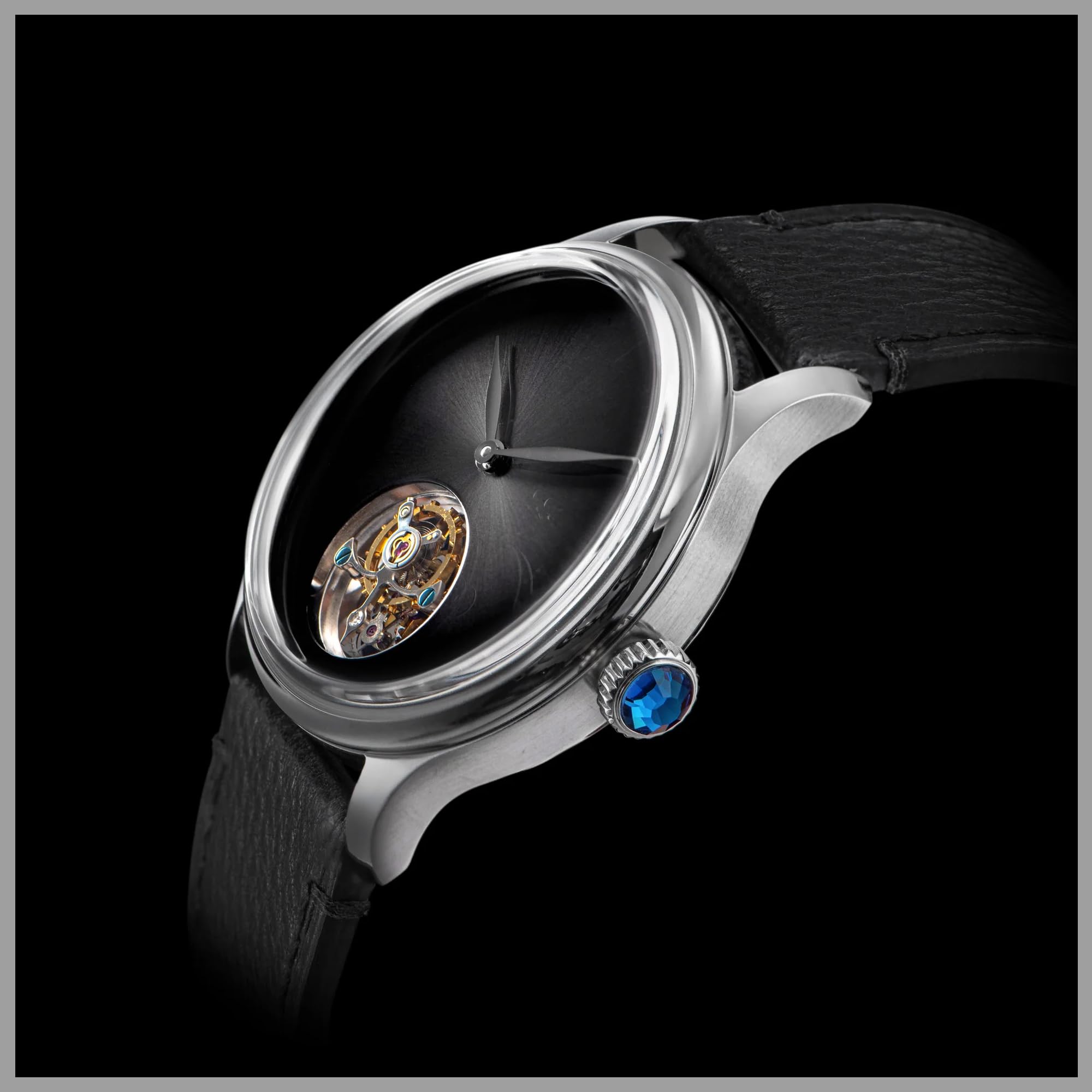 S454.SK.K Tourbillon Master ST8000 Uhrwerk Saphirglas Herren Mechanische Uhr 1963, silber, Armband