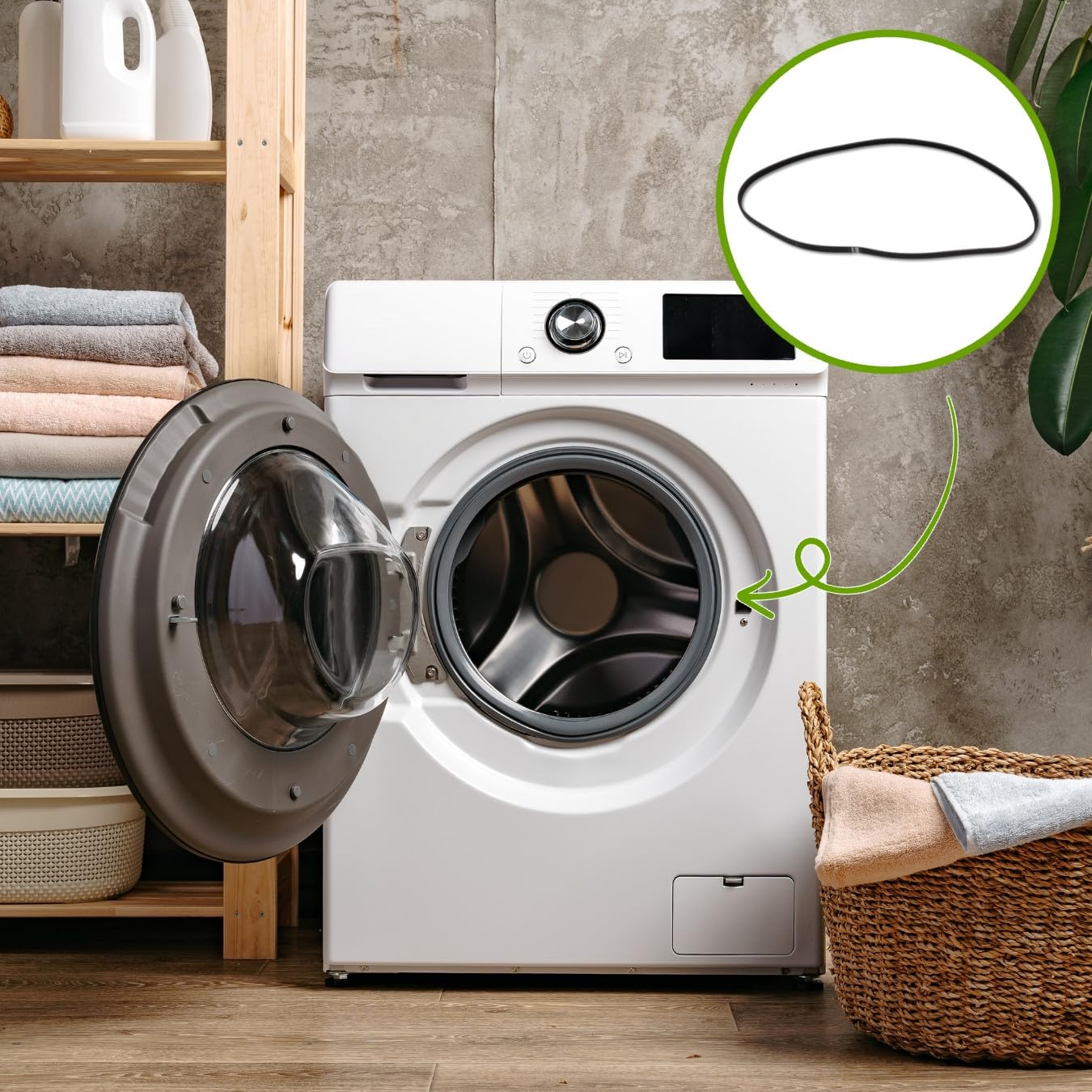 Cinghia Lavatrice HUTCHINSON 132353120 5PJE 1196 – Compatibile ZANUSSI AEG - 4