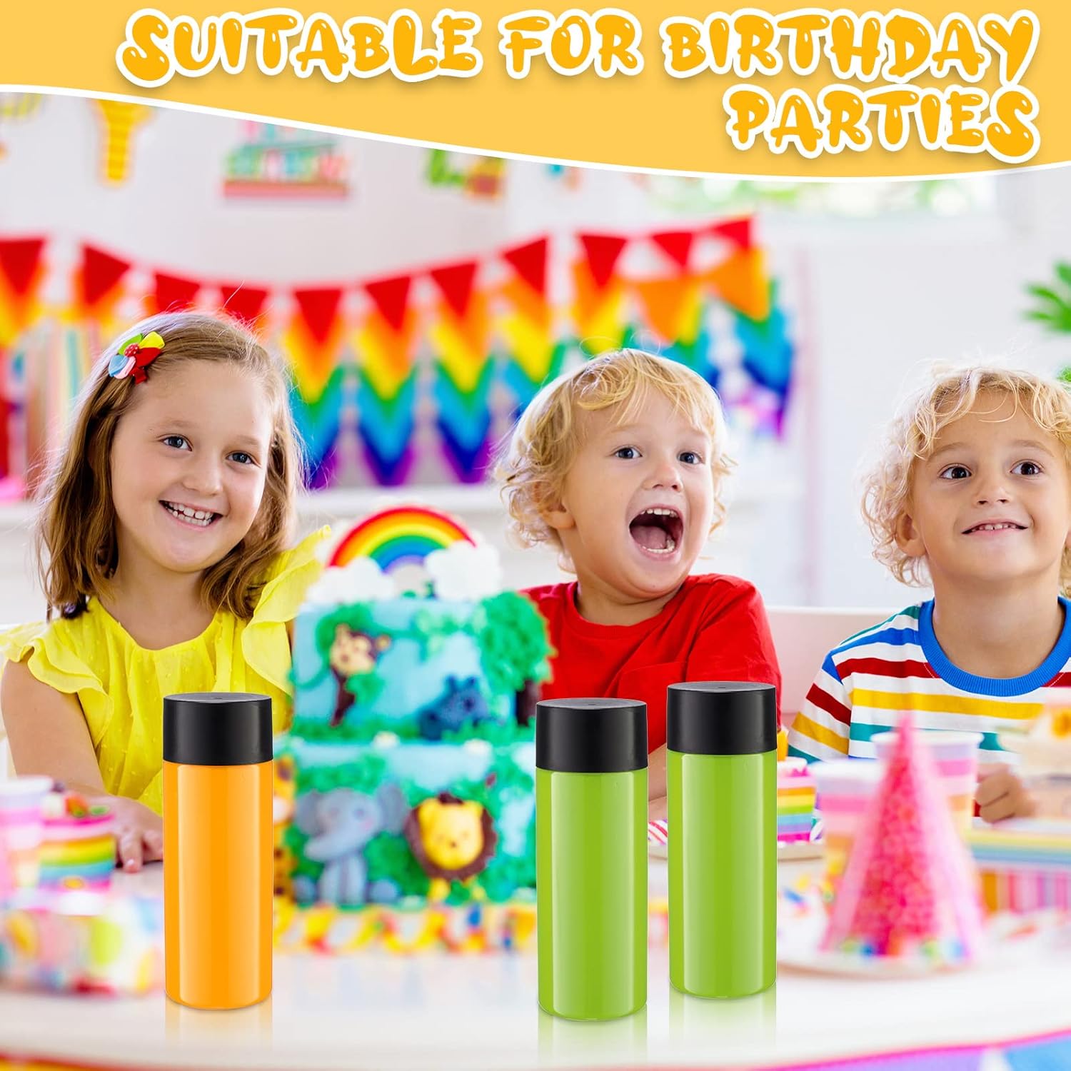Yinder 100 Pcs Plastic Juice Bottles with Black Lids Sensory Bottles Round Clear Drink Containers Plastic Smoothie Tumble Empty Water Tumble 10 OZ for Storing Juice, Milk, Homemade Beverage (10 oz)