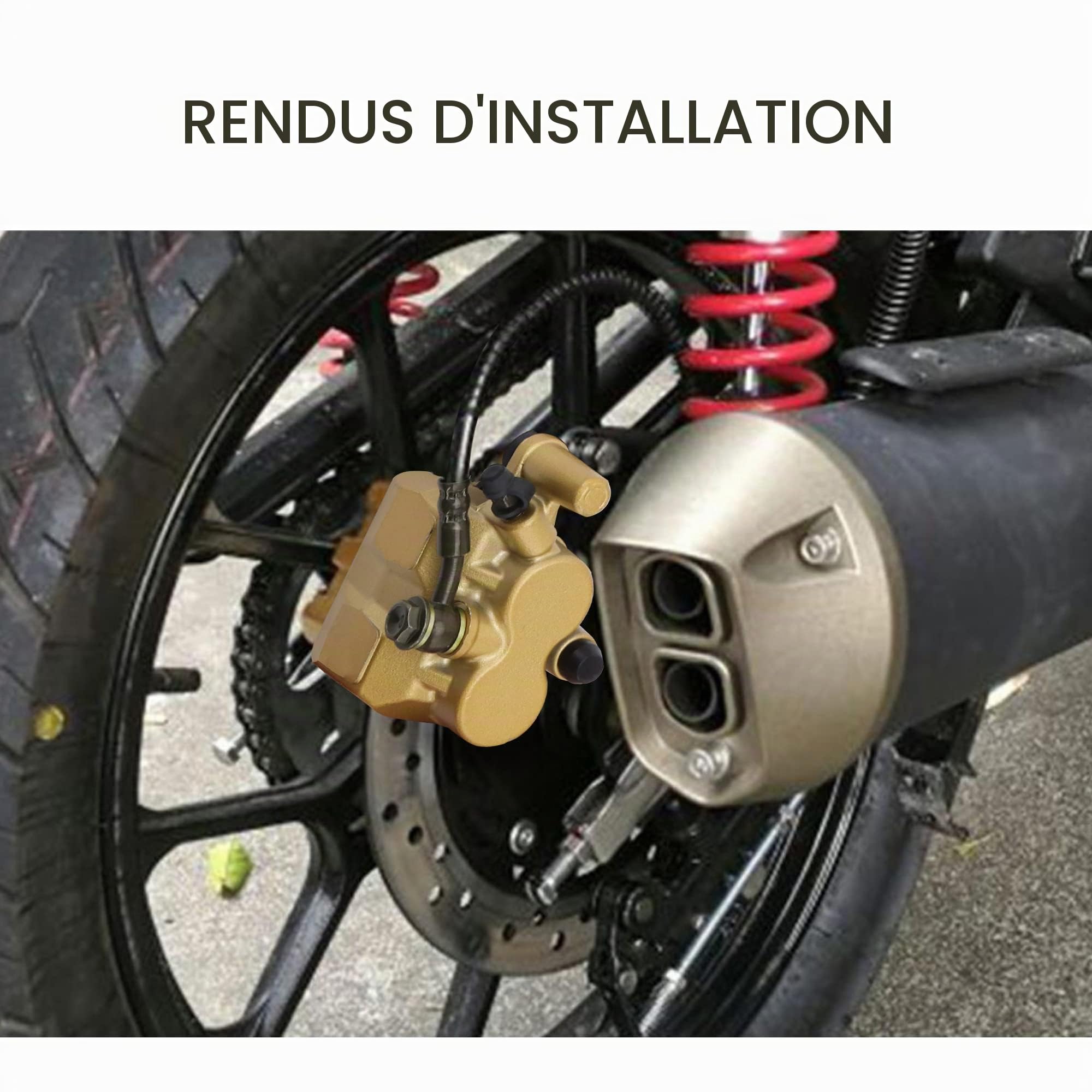GOOFIT Maître cylindres Pied arrière Frein à Disque Remplacement pour 50cc 70cc 90cc 110cc 125cc Dirt Bike