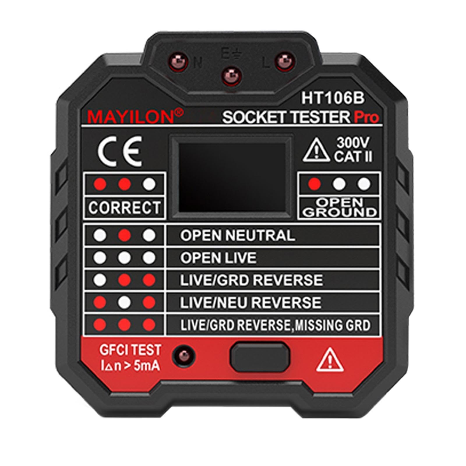 Outlet Tester Portable Detects Common Wiring Problems Voltage Socket Checker-image-4