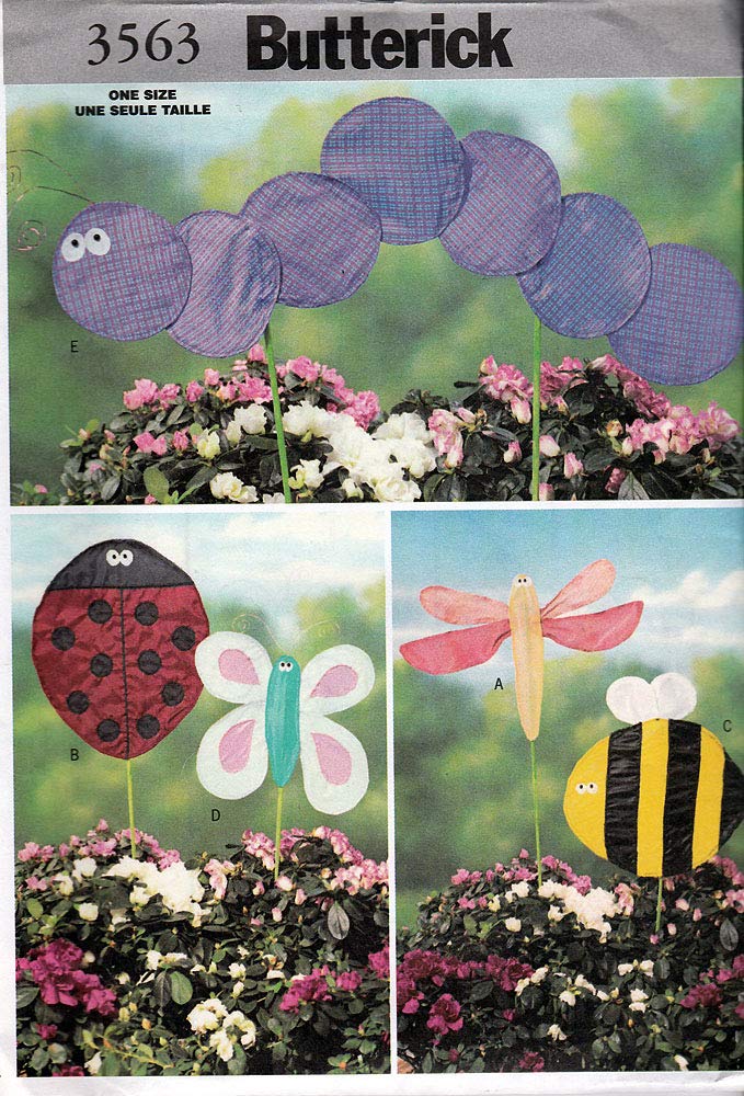 Butterick Sewing Pattern 3563 c2002 Garden Flags