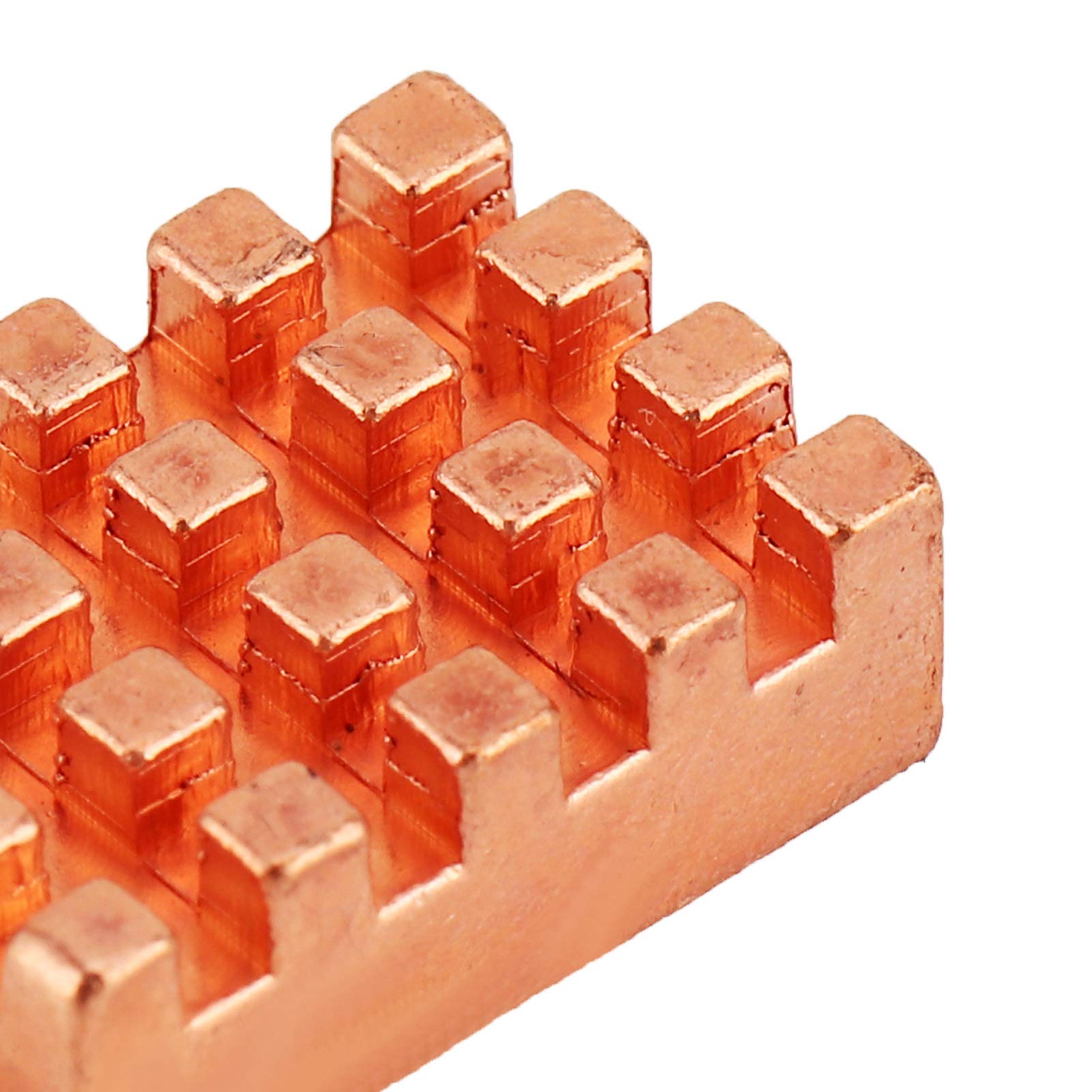 10x miedziane radiatory chłodzące VGA RAM, radiator chłodnicy 15x10x5mm dla , VGA RAM, chipy IC, Mosfet SCR (z podkładkami termicznymi)