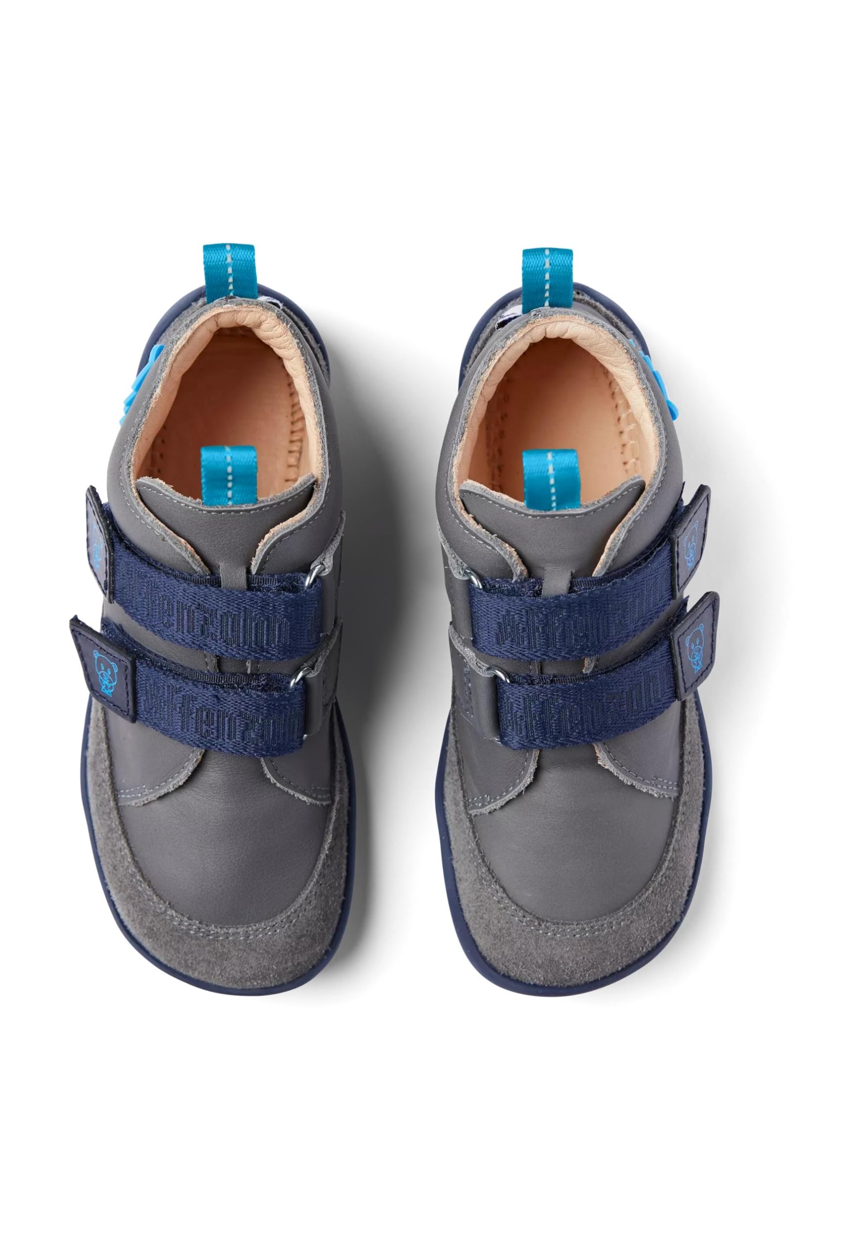 Affenzahn Halbschuh Leder Buddy Bär - Grau 21