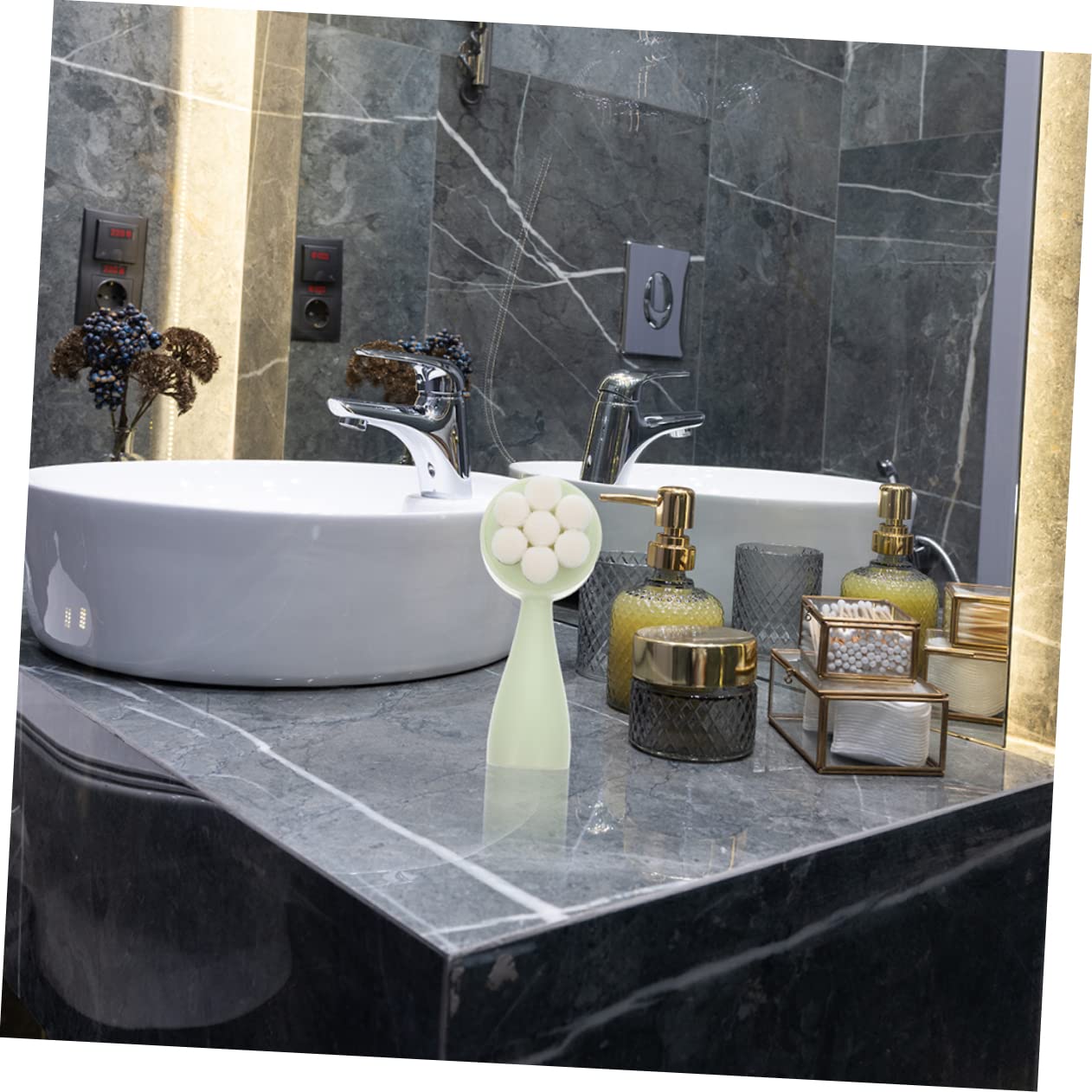 CLISPEED Multi Function Facial Brush Exfoliating and Deep Cleansing Face Accessory Gentle Massage Tool for Radiant Skin Convenient and Durable Design for All Skin Types