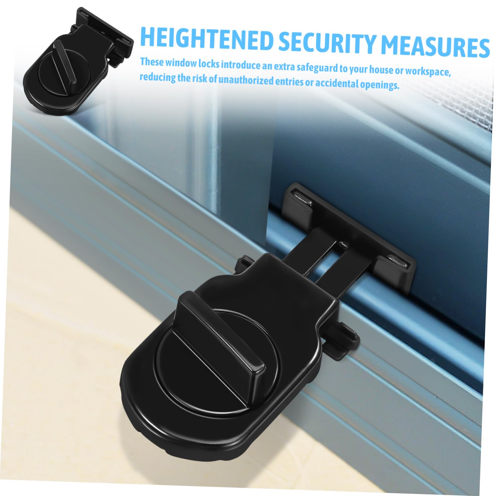 Tofficu 5 Ensembles Verrou De Fenêtre Coulissante Réglable Verrous Pour Fenêtres Portes Coulissantes De Protection 2 Pièces * 5