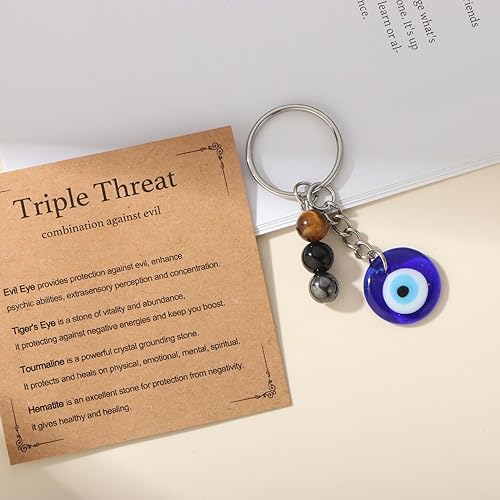 Miniatura 3 de Regalo saludable para embarazo, protección natural con piedras preciosas curativas, llavero de cristal para mujeres y amigas