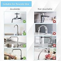 Vista 8 de Manguera de rociado de goma para fregadero, accesorio de manguera de fregadero para llave portátil de fregadero, rociador de champú para perros