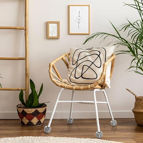 Miniatura 6 de Hiceeden 24 pelotas de tenis precortadas para caminantes, pelotas de tenis resistentes para caminar, pelotas de tenis de larga duración para silla,