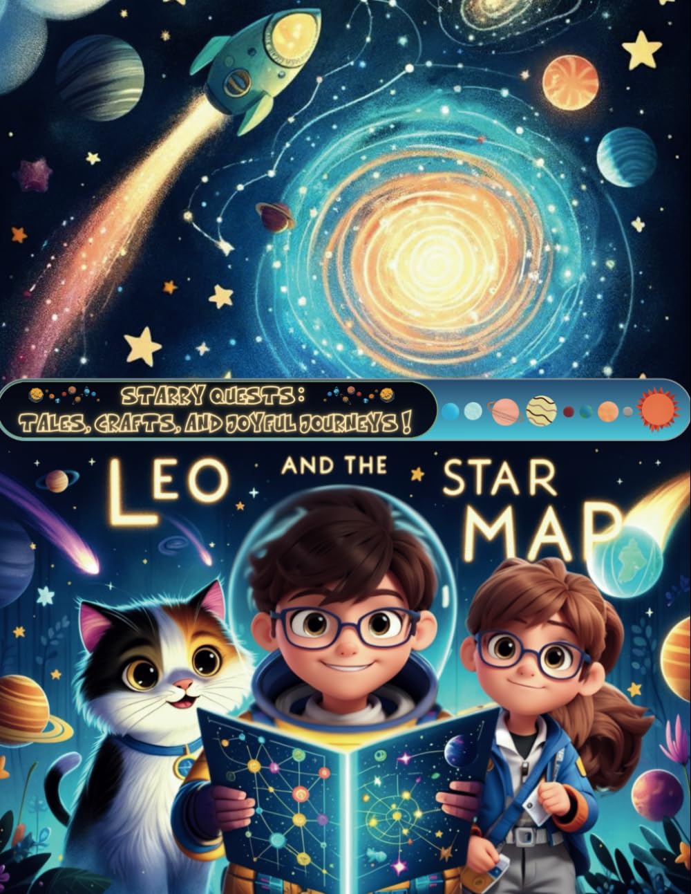 Léo and the Star Map: A Cosmic Adventure ( STARRY QUESTS: TALES, CRAFTS, AND JOYFUL JOURNEYS ! ): Explore the Universe with Léo, Emma, and Cosmo: ... and Stars Await ! Kids Astronomy Learning Kit