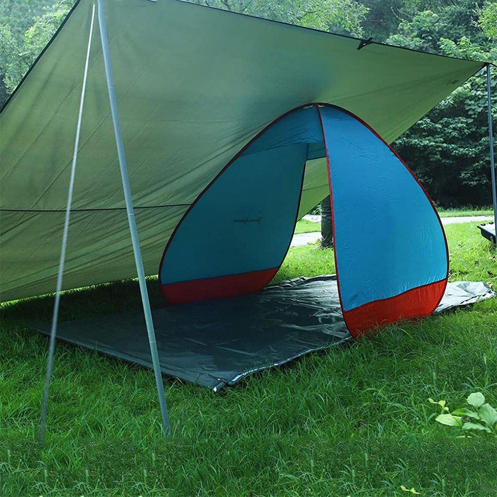 Abri Imperméable De Tente De Camping pour des Activités De Plein Air comme La Pêche d'alpinisme, Auvent De Voiture De Polyvalence Anti-UV De Tissu De Ripstop, 3x6m