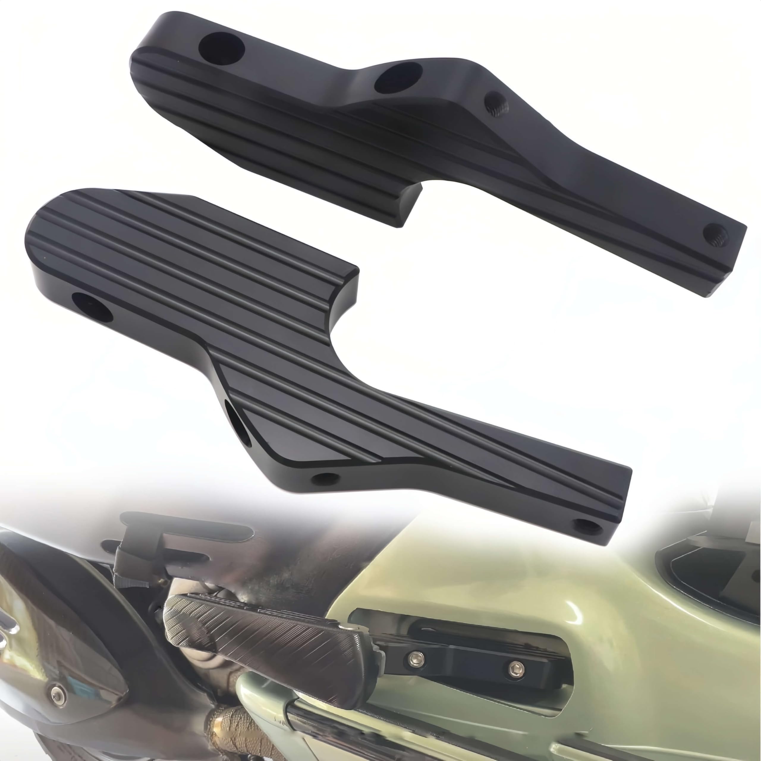 Estensioni per Pedane Passeggero, Pedane Estese per Vespa GT GTS GTV 60 125 200 250 300 300ie, Accessori per Moto