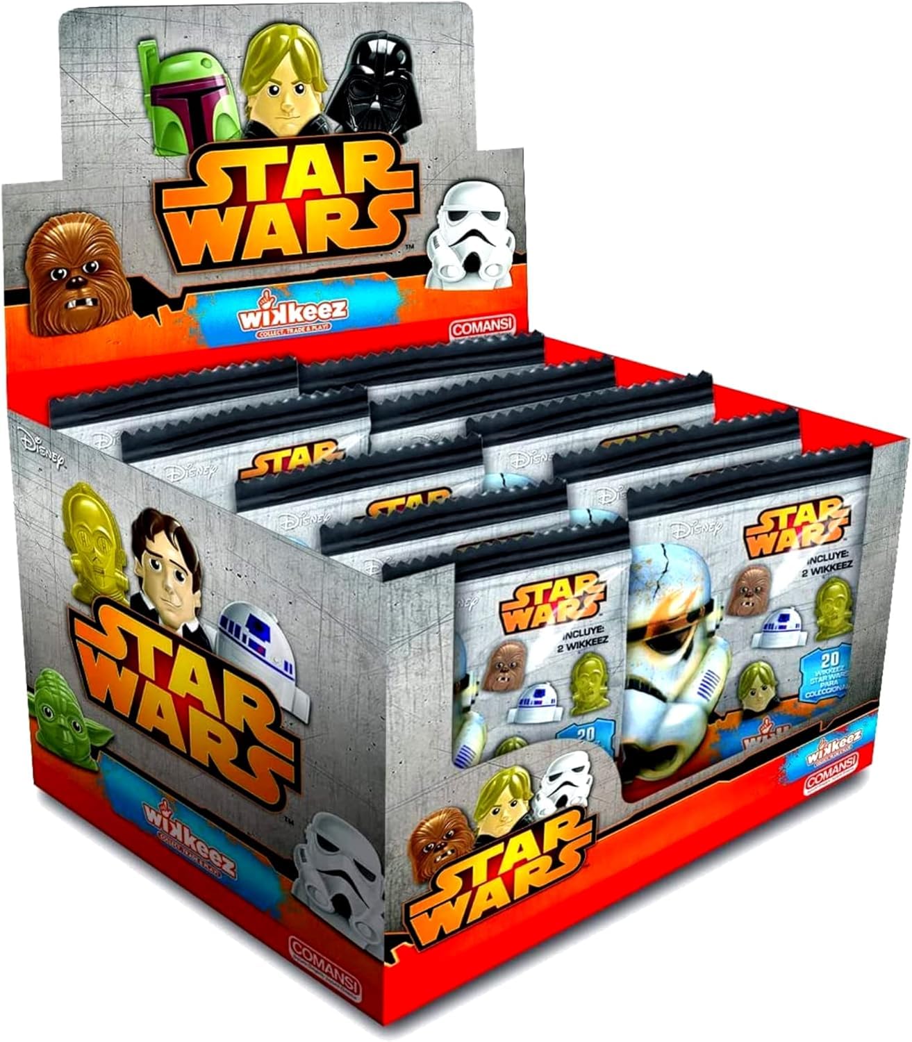 Star Wars Young Jedi Adventures - (CDU of 16 Wikkeez Blind Bags -32 Characters Total - CDU's are Damaged) โ image 1
