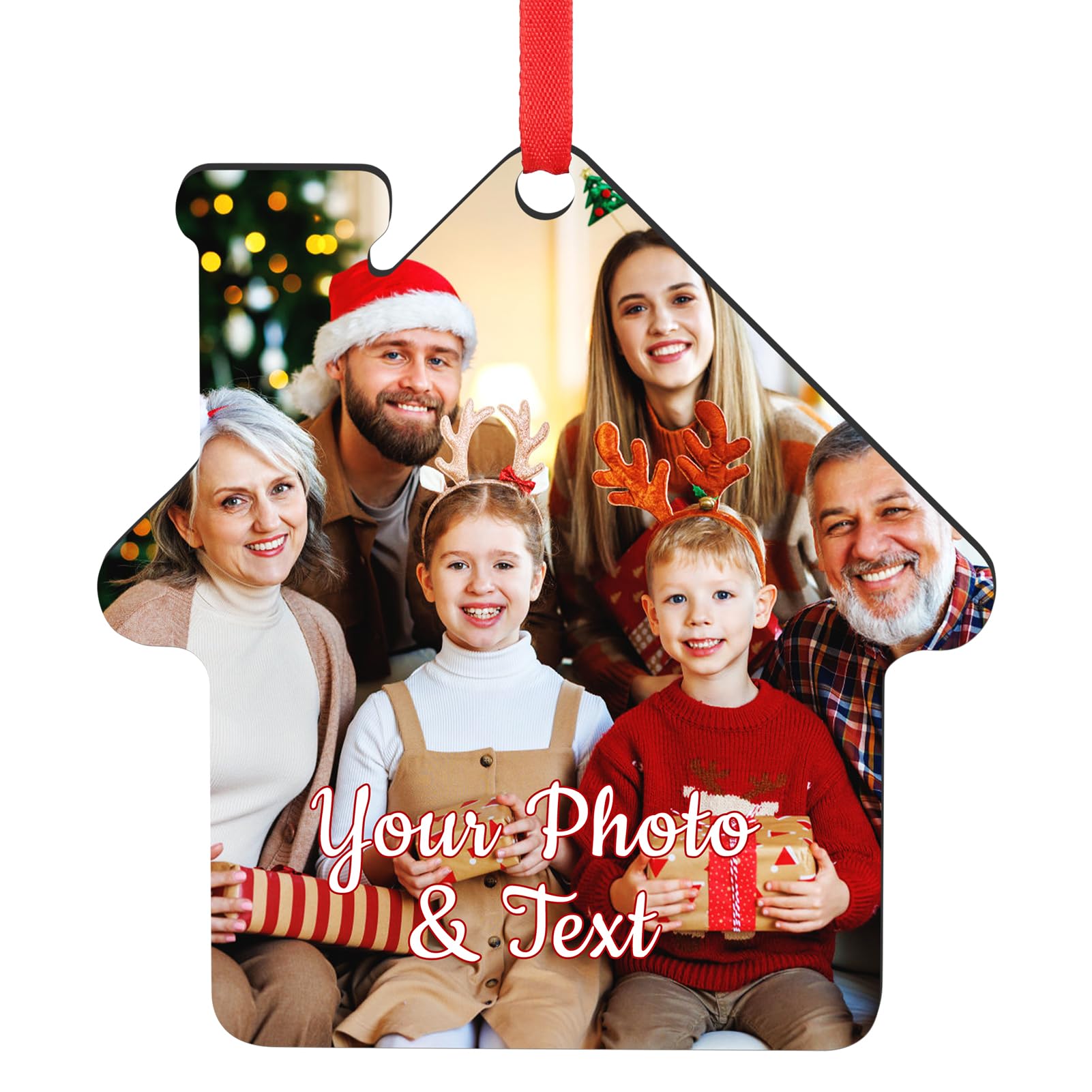 Personalized Christmas Ornaments, Custom Photo Ornaments for Christmas Tree