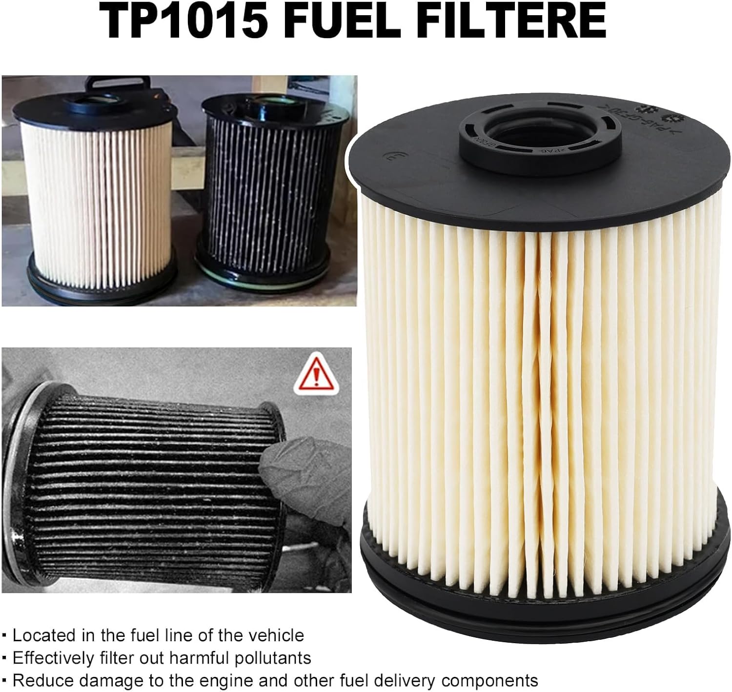 6.6L Duramax Filter Set PF26 Oil Filter & TP1015 Fuel Filter Compatible with 2020-2024 Chevy Silverado/GMC Sierra2500HD 3500HD | OE Replacement (Part# PF26, TP1015)
