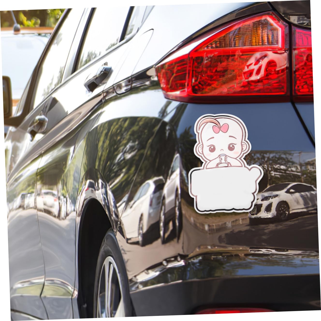 TOYANDONA 15pezzi Adesivo Sicurezza Auto Decalcomania Ragazzo Ragazza Per Auto Materiale Pet Resistente e Facile Da Applicare Design Carino e Riflettente e Avvisi Di Sicurezza
