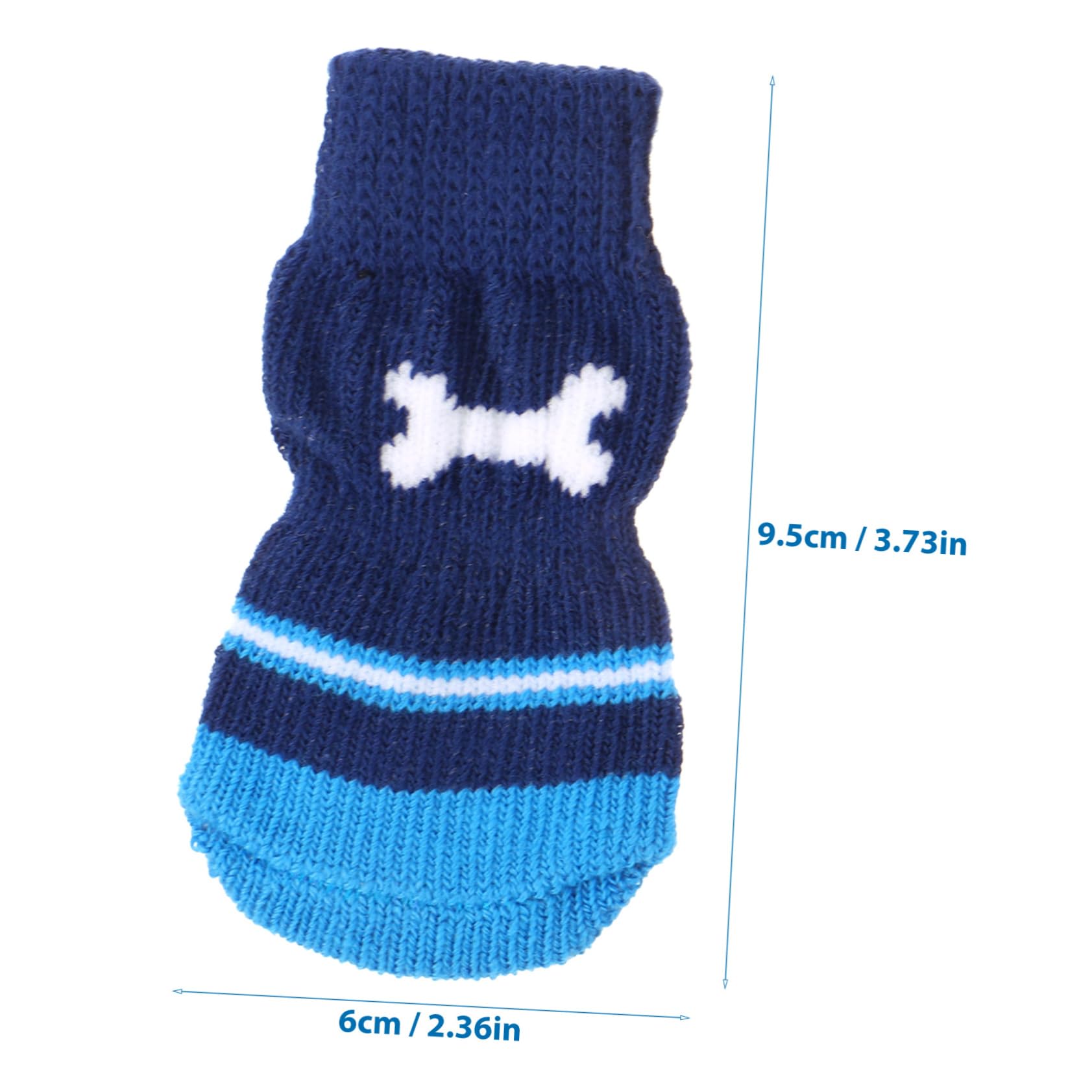 VICASKY 2 Pair Dog Socks Set Small Pet Socks for Dogs Wear-Resistant Paw Protectors m