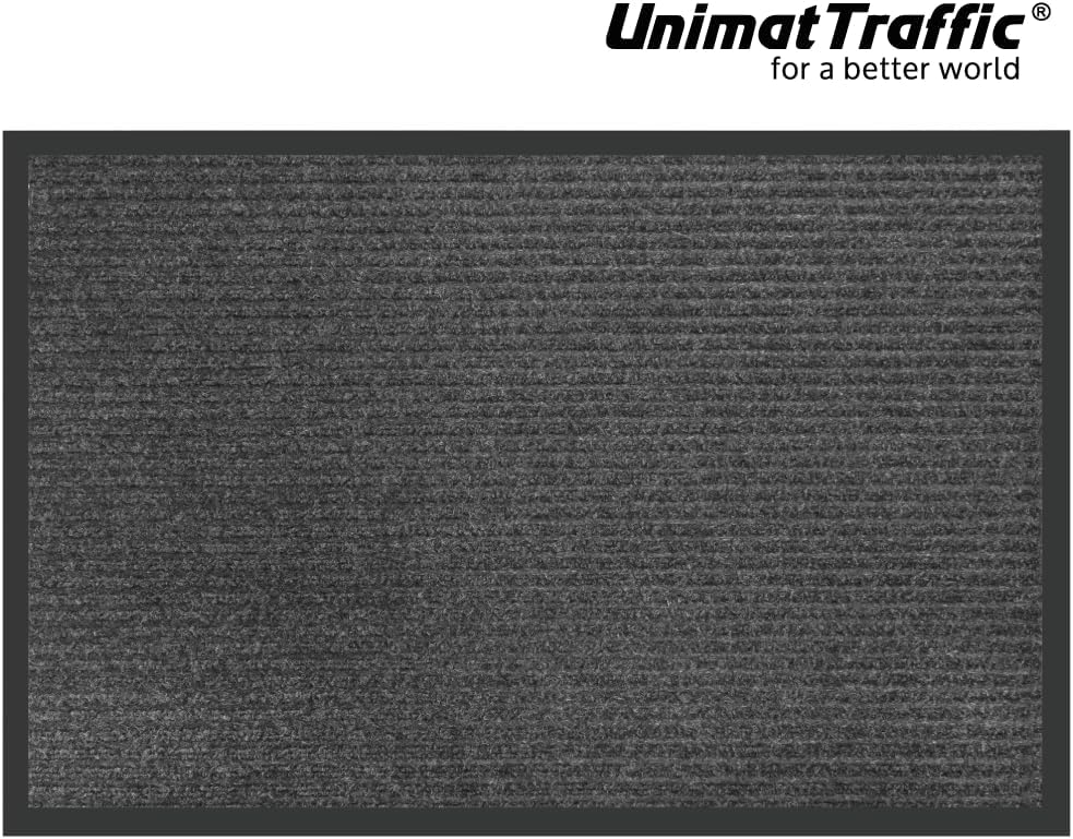 UNIMAT Traffic Guard Door Mat, 3´x 5´ (36” x 60”), Heavy Duty Waterproof Doormat, Stain and Fade Resistant Welcome Mats, Durable Rubber Backing, Low Profile Entryway Rug, Shoe and Boot Scraper. - Image 5