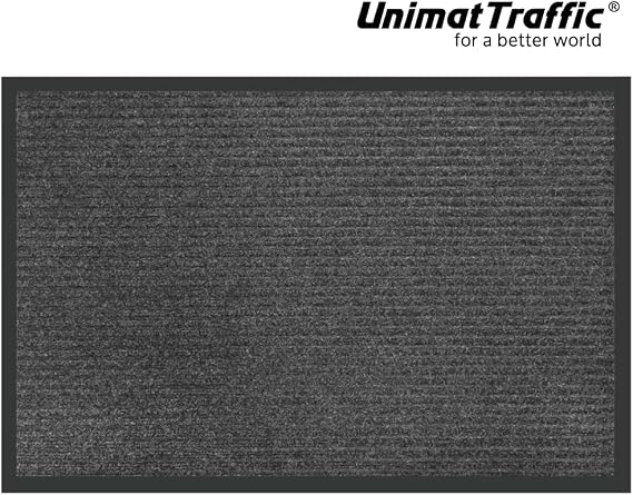 UNIMAT Traffic Guard Door Mat, 3 x 5 (36 x 60), Heavy Duty Waterproof Doormat, Stain and Fade Resistant Welcome Mats, Durable Rubber Backing, Low Profile Entryway Rug, Shoe and Boot Scraper.