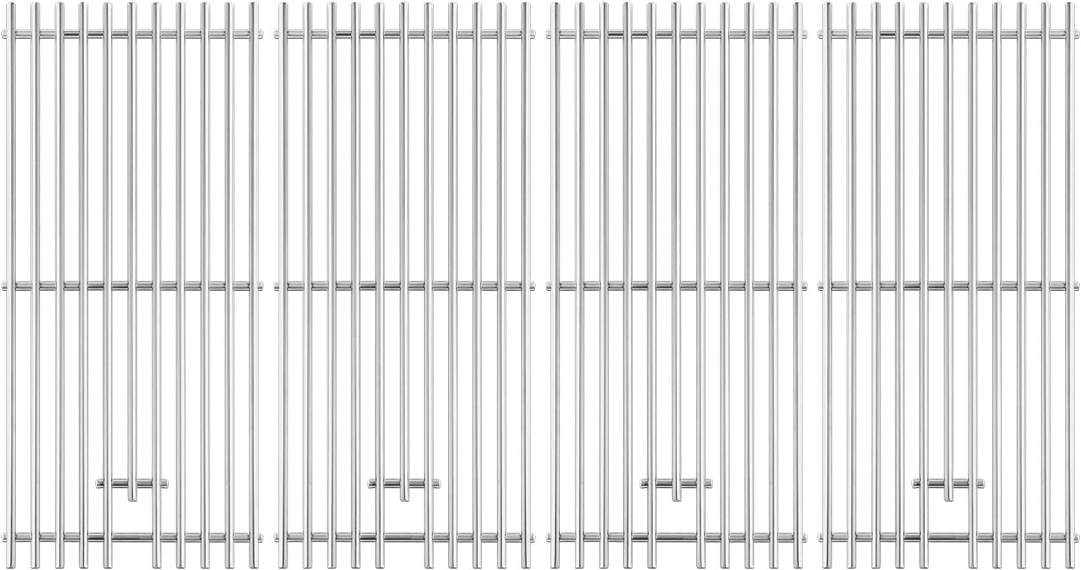 16517 Grill Grates Replacement Parts for Bull 4 Burner Grill Parts Bull Angus 47628 47629 Bull Outlaw 26038 26039 69008 69009 65073 87049 Lion Premium L75000 Stainless Steel Cooking Grates 4 Pieces