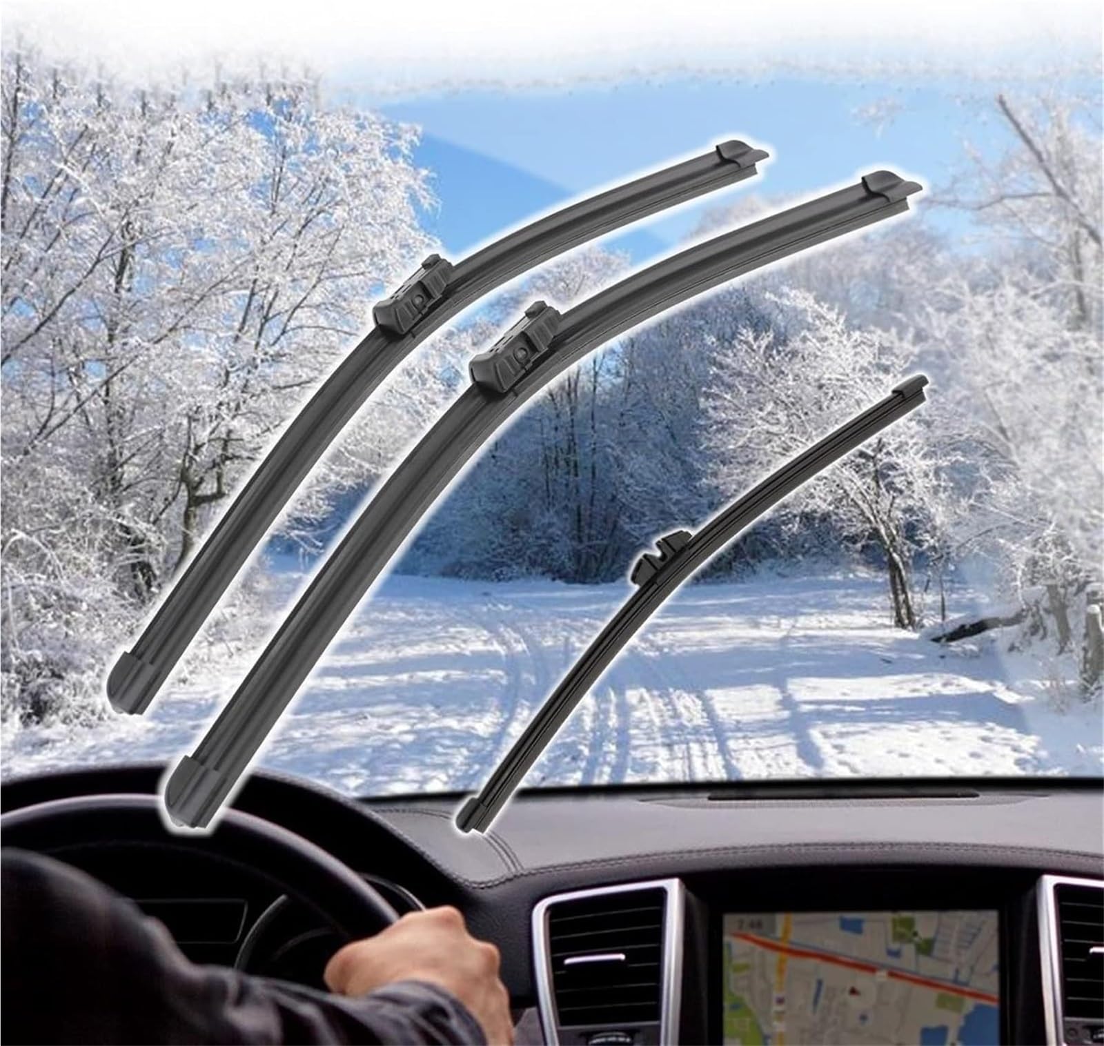 Escobillas limpiaparabrisas Delanteras Escobilla limpiaparabrisas Escobilla para Ford para Fiesta 7 Escobillas limpiaparabrisas Delanteras traseras Cepillos Accesorios
