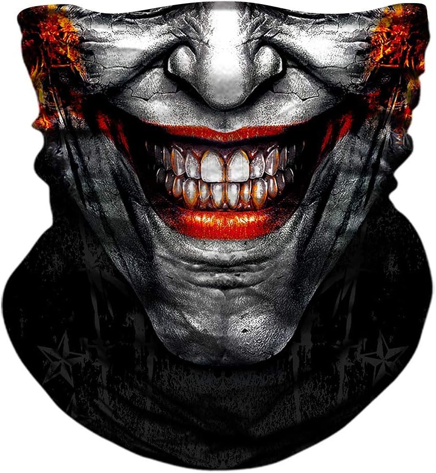 Skull Face Mask UV Sun Dust Neck Gaiter Bandana Headwear Motorcycle