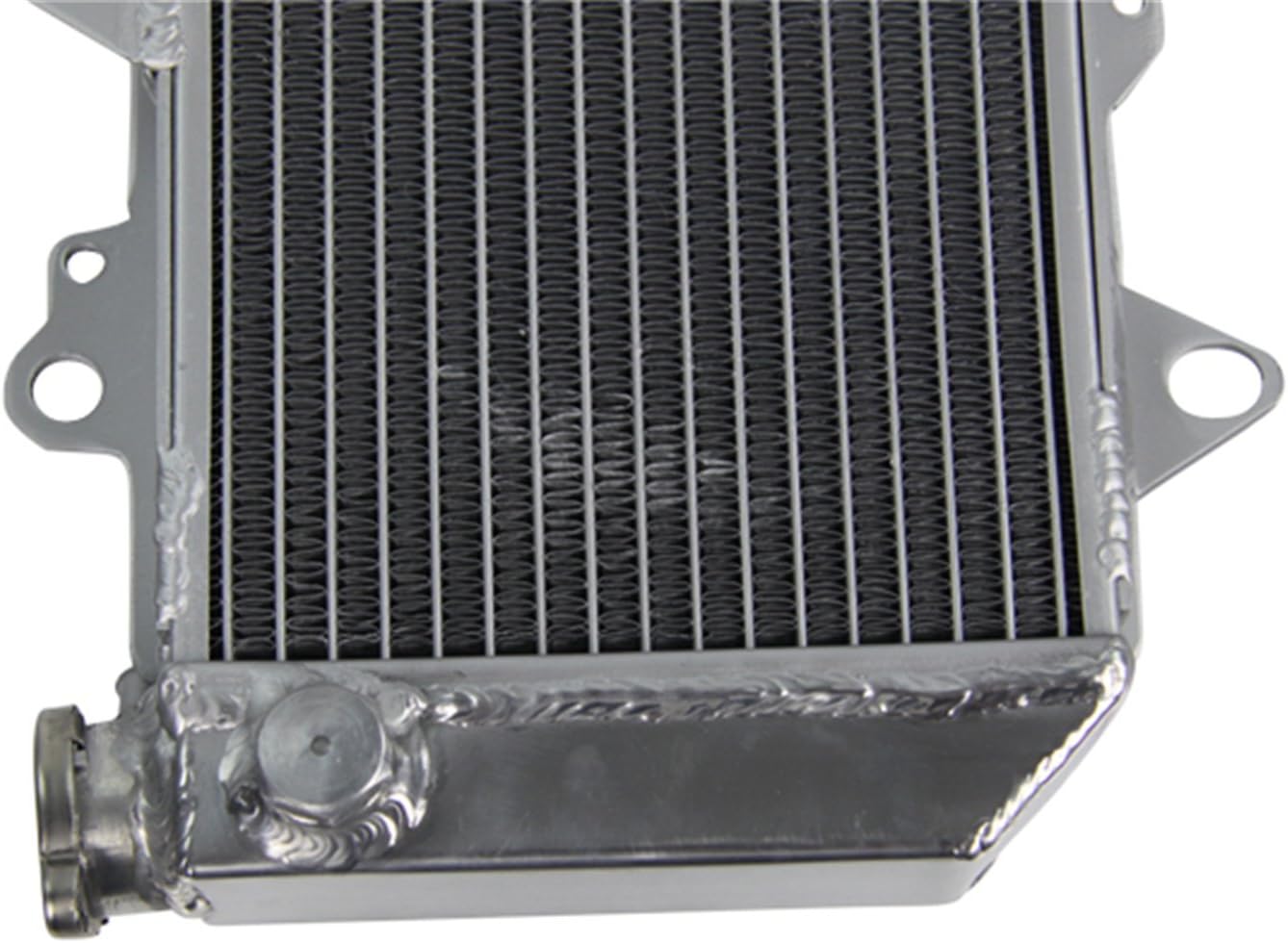 ALLOYWORKS 2 Row All Aluminum Radiator For 2004-2008 2007 2006 2005 Yamaha YFZ450 YFZ-450 ATV