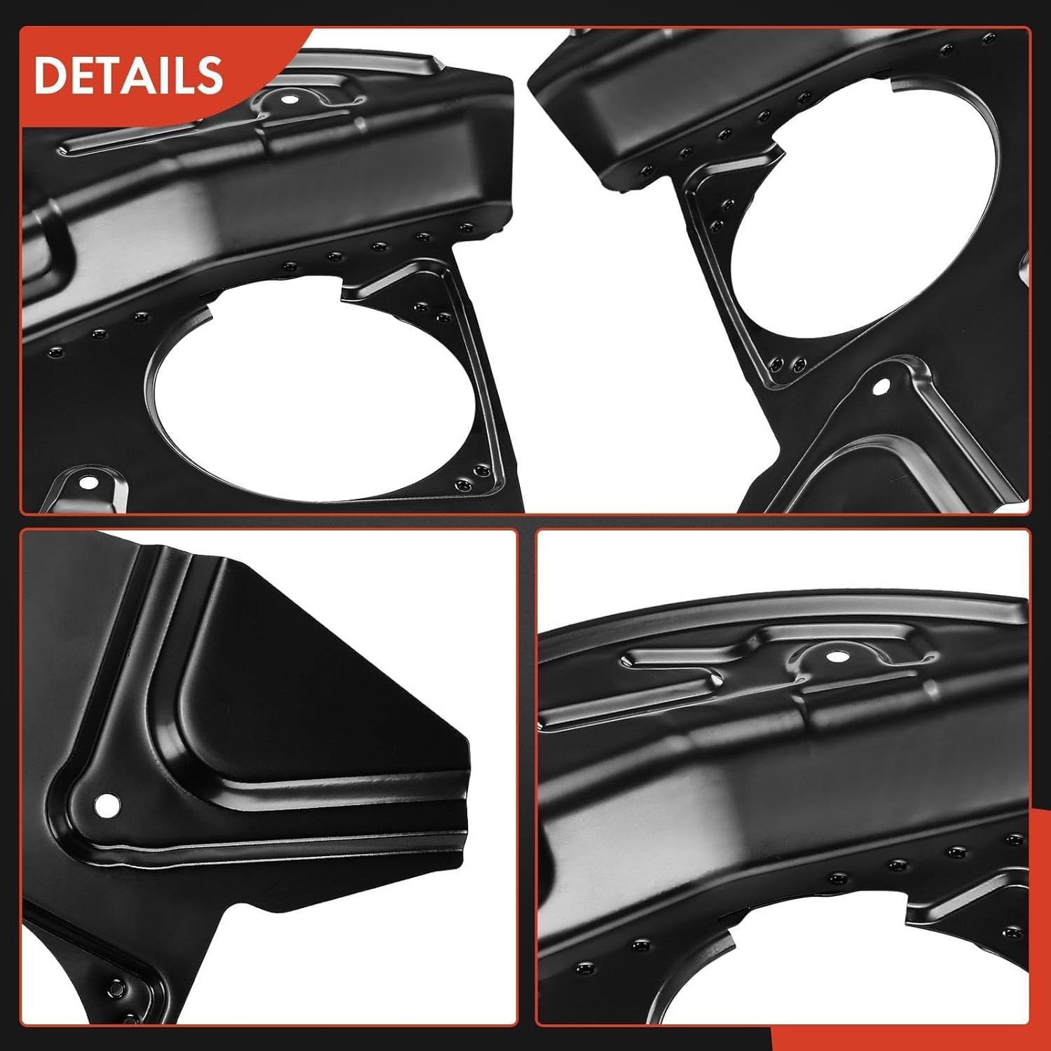 A-Premium Front Driver and Passenger Side Brake Dust Shield Compatible with Select BMW Models - E53 Series X5 2000-2006 - Replace# 34116756901, 2-PC Set