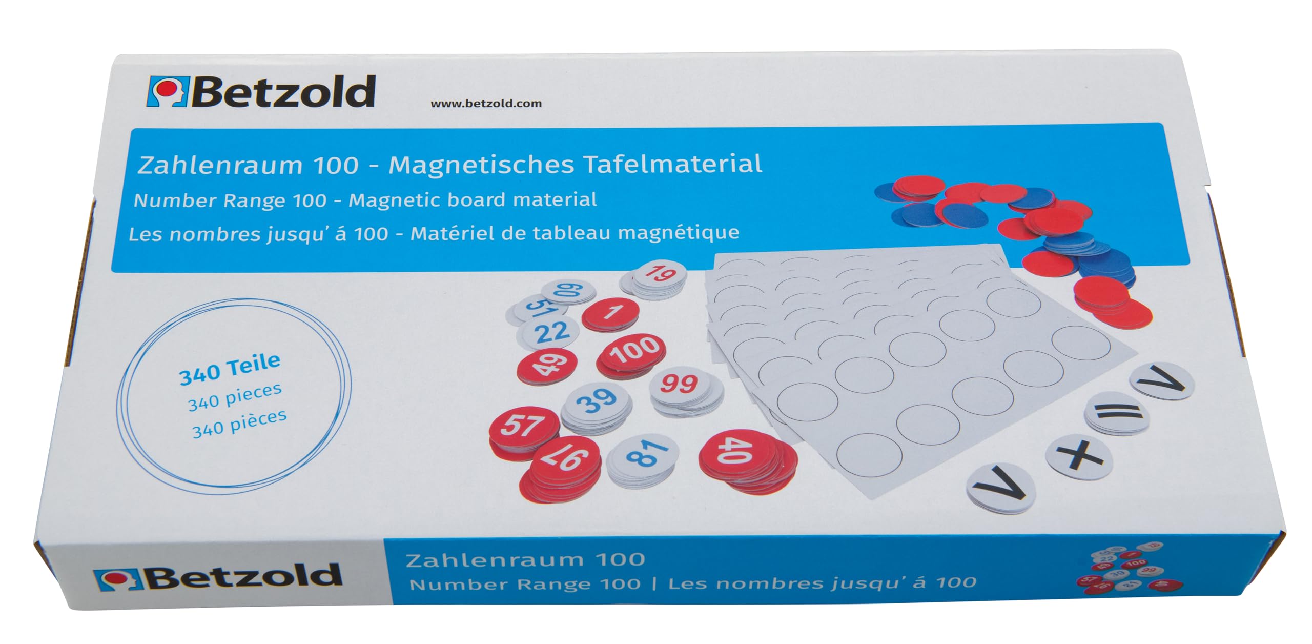 Betzold - Tafelmaterial Zahlenraum 100 - Hunderterfeld Mathematik Grundschule