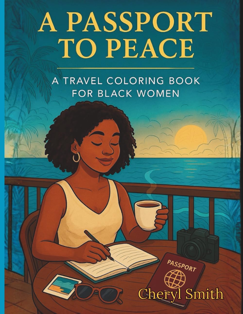 A Passport to Peace: A Travel Coloring Book for Black women
