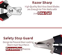 Vista 3 de NARZ Cortaúñas para perros, recortadores de uñas profesionales para perros y mascotas, cortaúñas para gatos con lima de uñas para mascotas