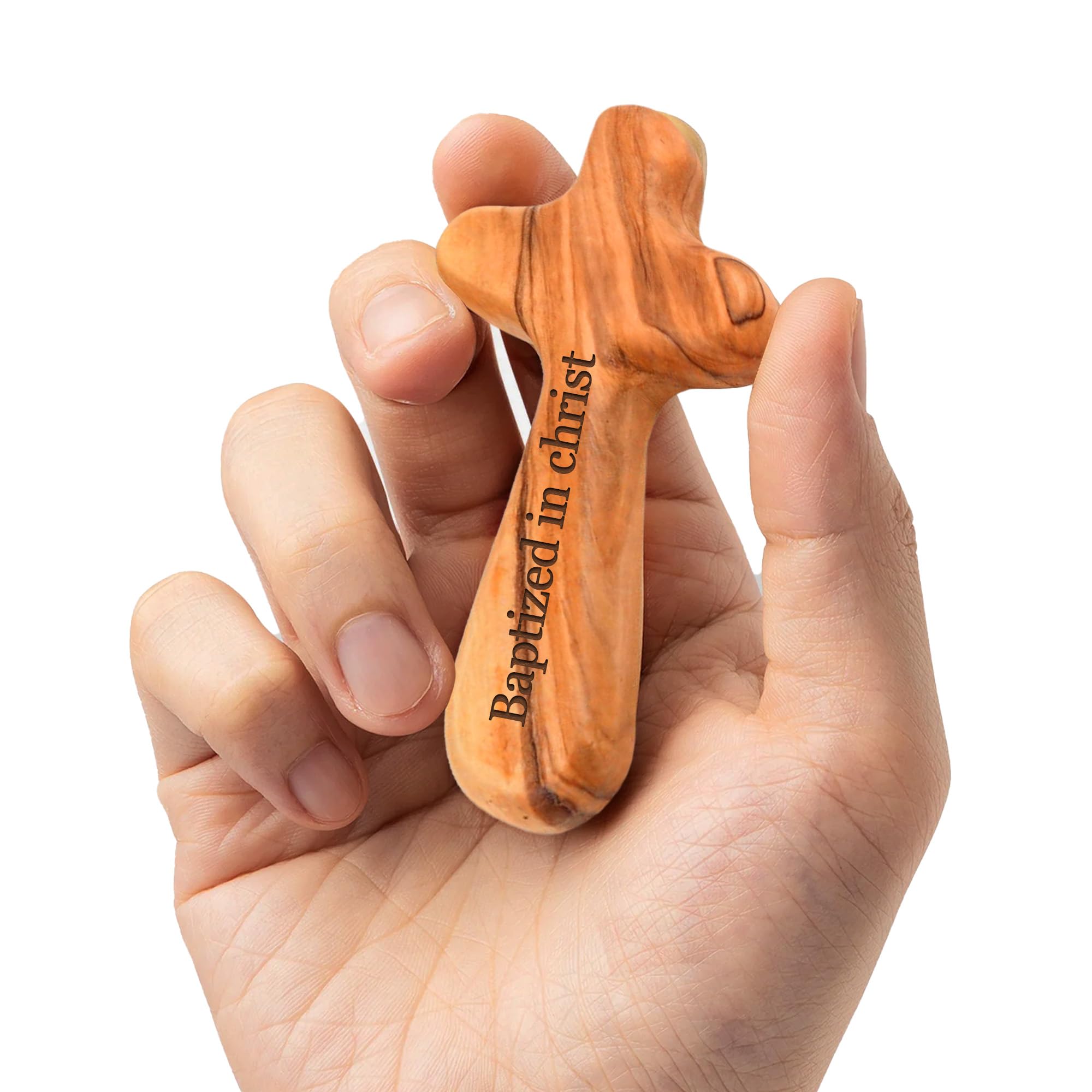 Amazon.com: Personalized Olive Wood Cross with Engraved Name