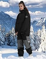 Vista 2 de Chaquetas de esquí para hombre, abrigos de snowboard para mujer, chaqueta impermeable para deportes de invierno, resistente al viento, cálida Todo