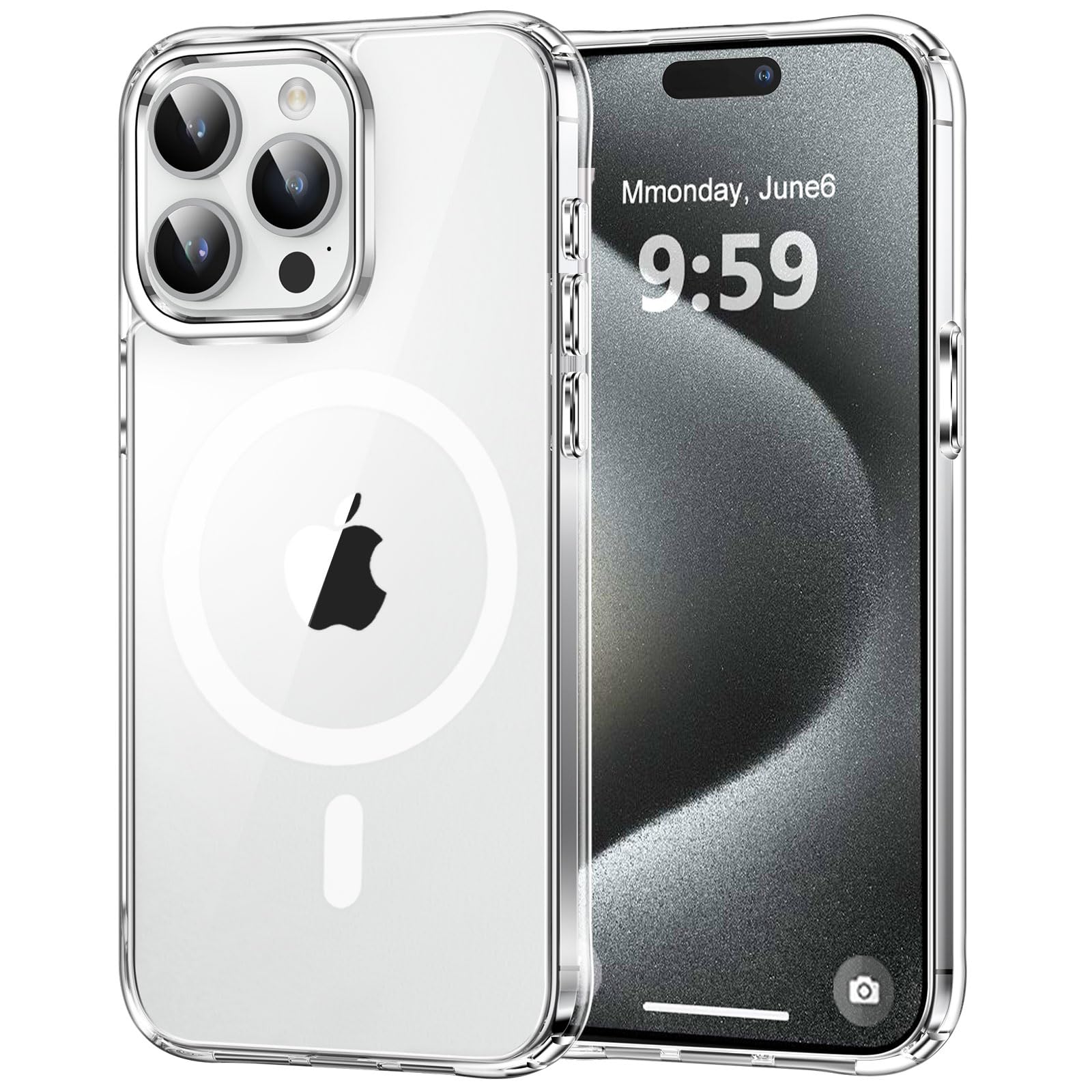 MOCCA Clear Case for iPhone 15 Pro Case,Clear