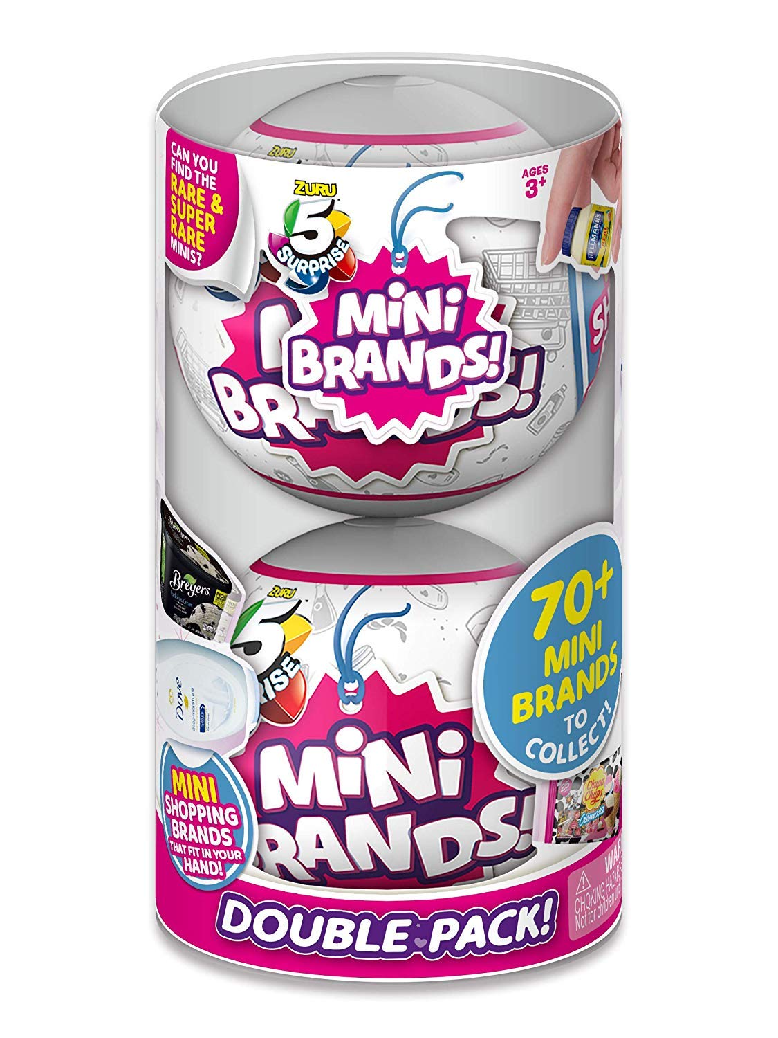 5 SURPRISE Mini Brands Mystery Capsule Real Miniature Brands Collectible Toy (2 Pack)