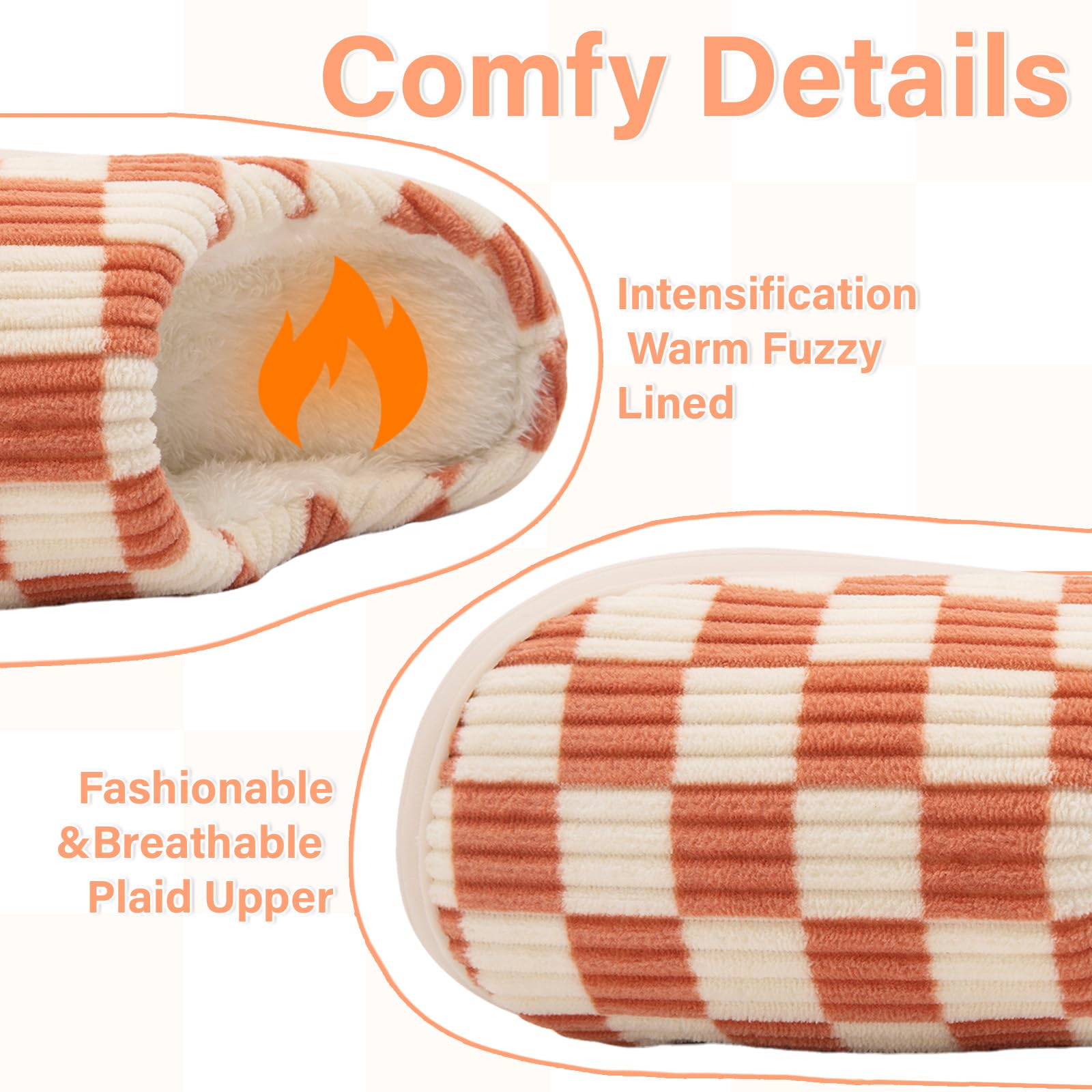 Waysoland Pantofole Donna Uomo Invernali,Ciabatte Donna Uomo Invernali Fuzzy Memory Foam Scivolare su Suola antispuggente Camera da letto Pantofole soffici Interno Esterno