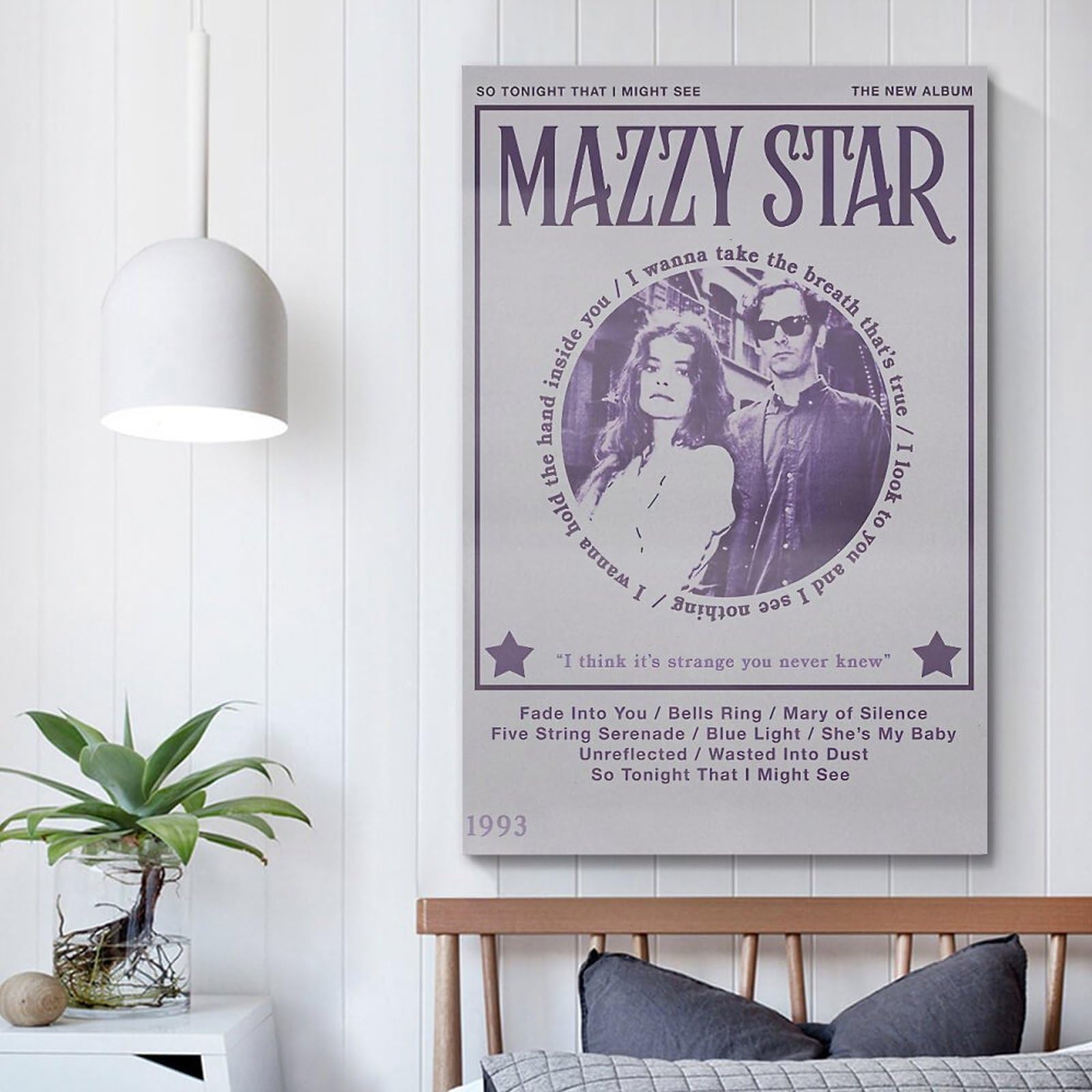 Amazon.com: NJYXART Mazzy Star So Tonight That I Might See Poster