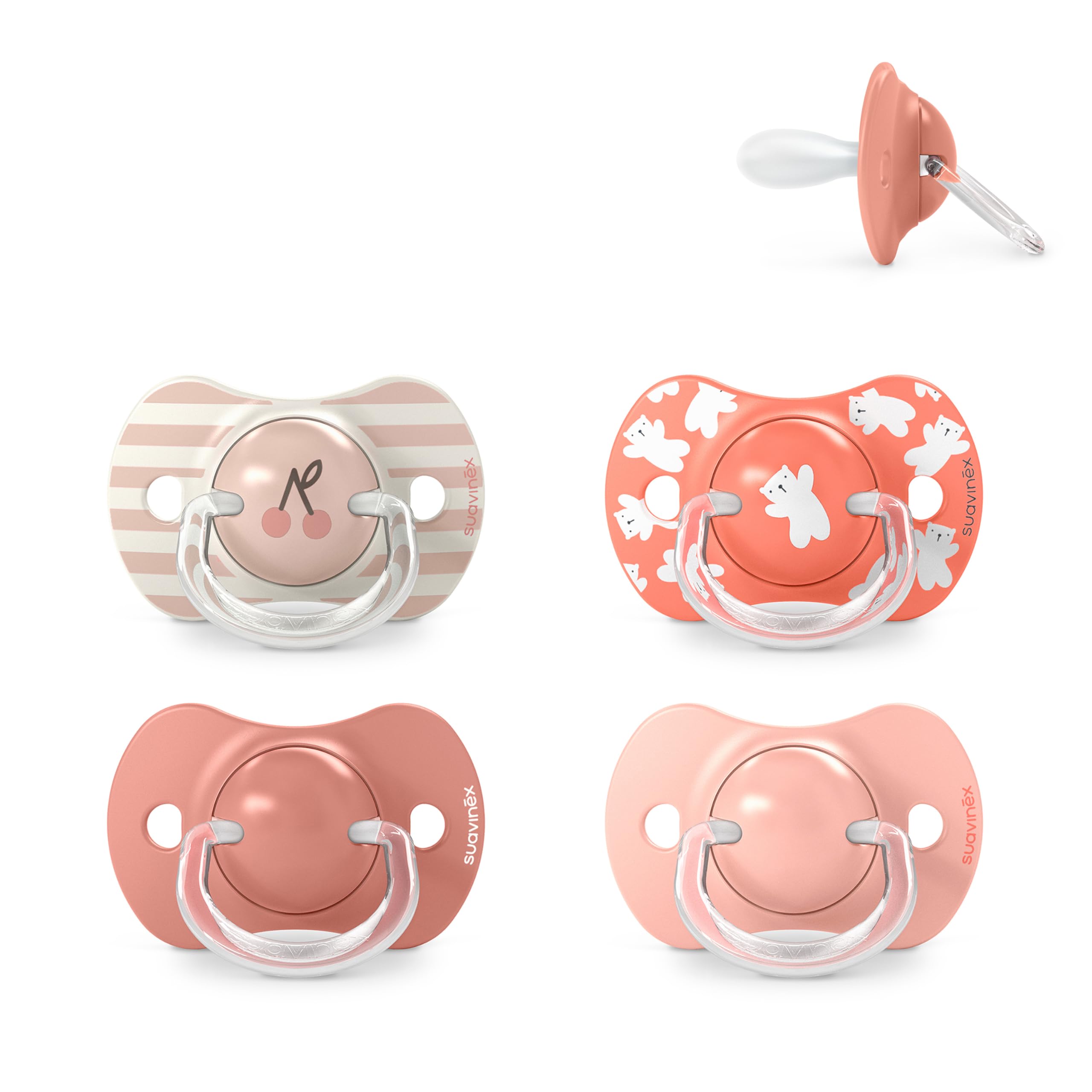 Suavinex, Pack de 2 Chupetes para Bebés 0/6 Meses y Recién Nacidos, con Tetina Fisiológica de Silicona SX Pro Simétrica, Plana y Flexible, Respeta el Desarrollo Bucodental, Birdies Verde — view 28