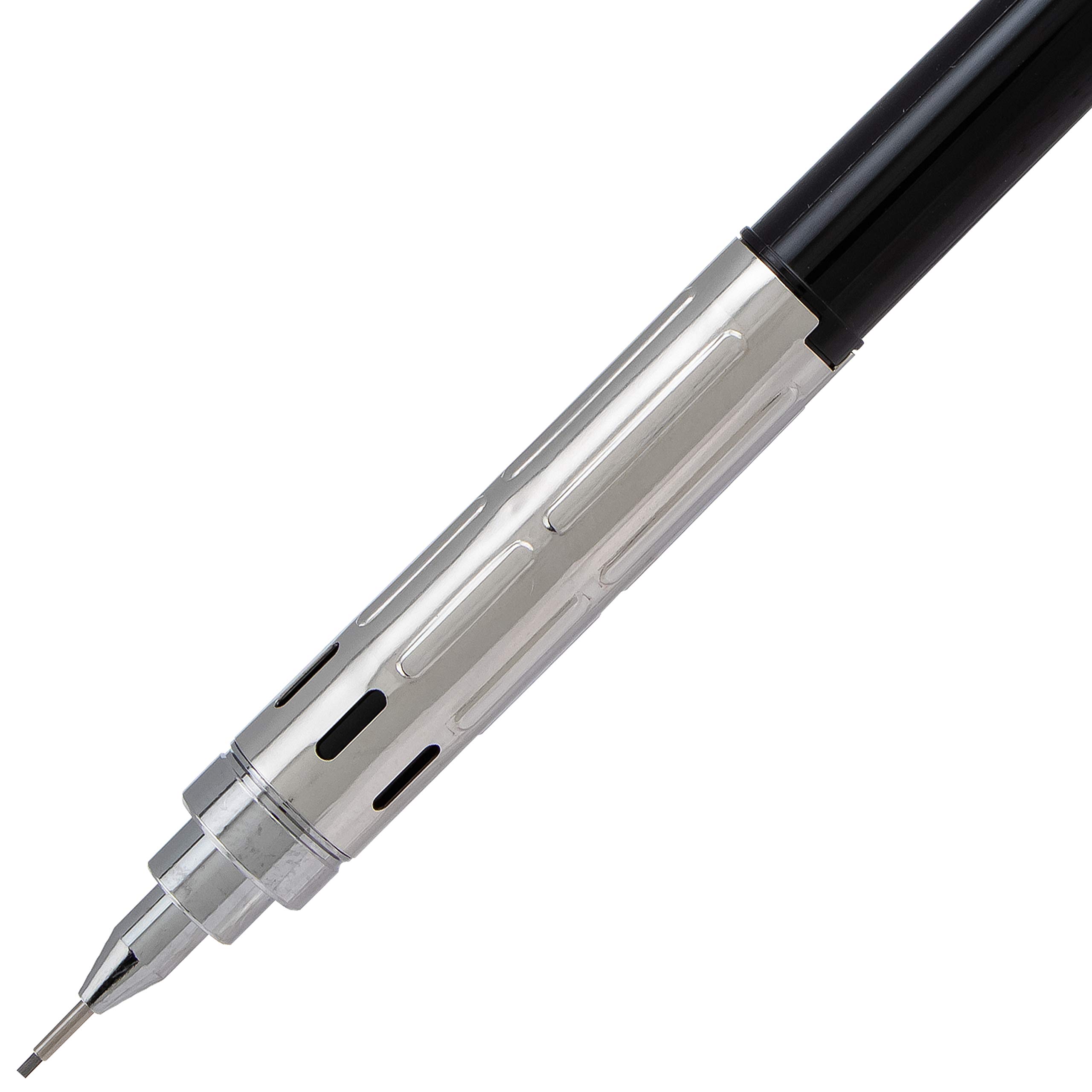 Pentel GraphGear 300 Porte-mines, boîte de 12 crayons, noir, 0,7 mm