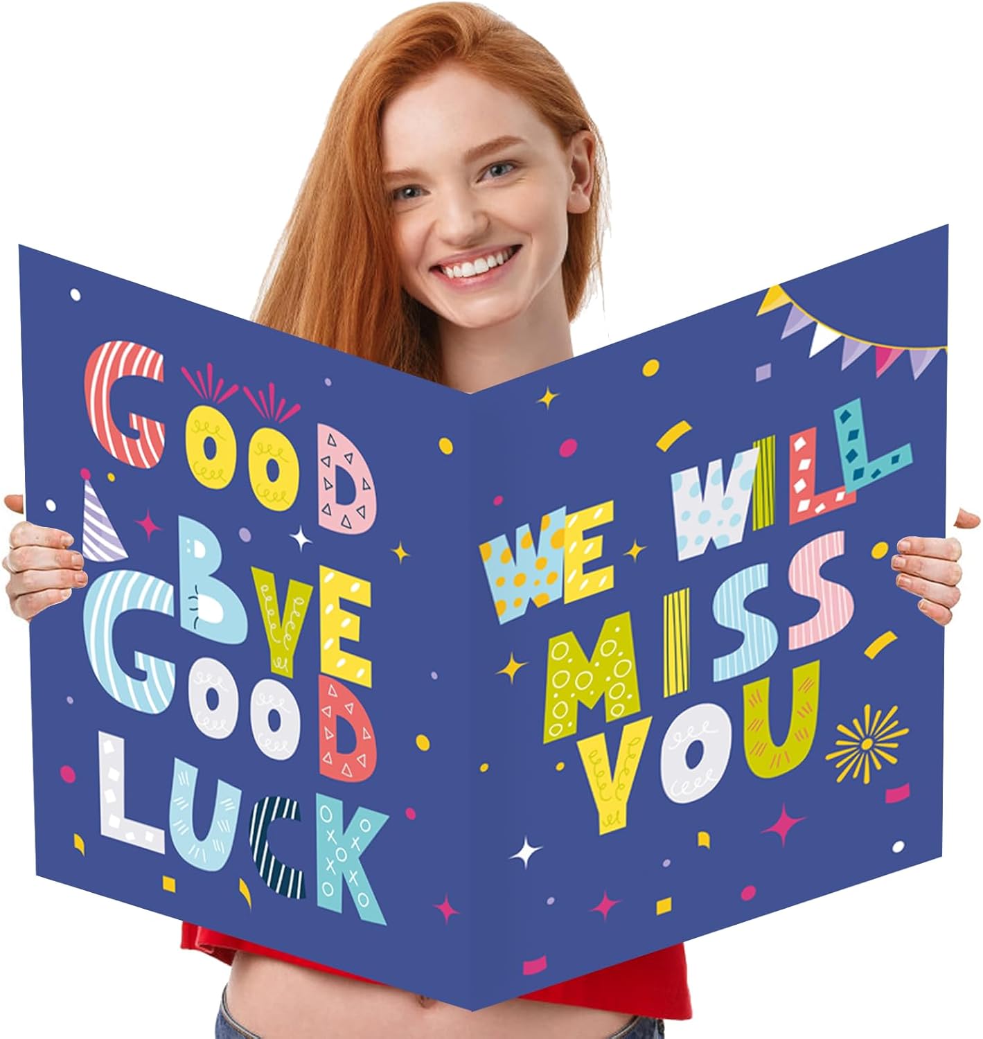 We Will Miss You Card,Farewell Party Decorations, Jumbo