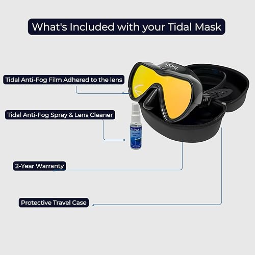 Miniatura 3 de Máscara Tidal - Máscara de Buceo Anti-Vaho Avanzada para Buceo, Esnórquel, Buceo Libre y Natación. Lente Única de Vidrio Templado de Ángulo Amplio.