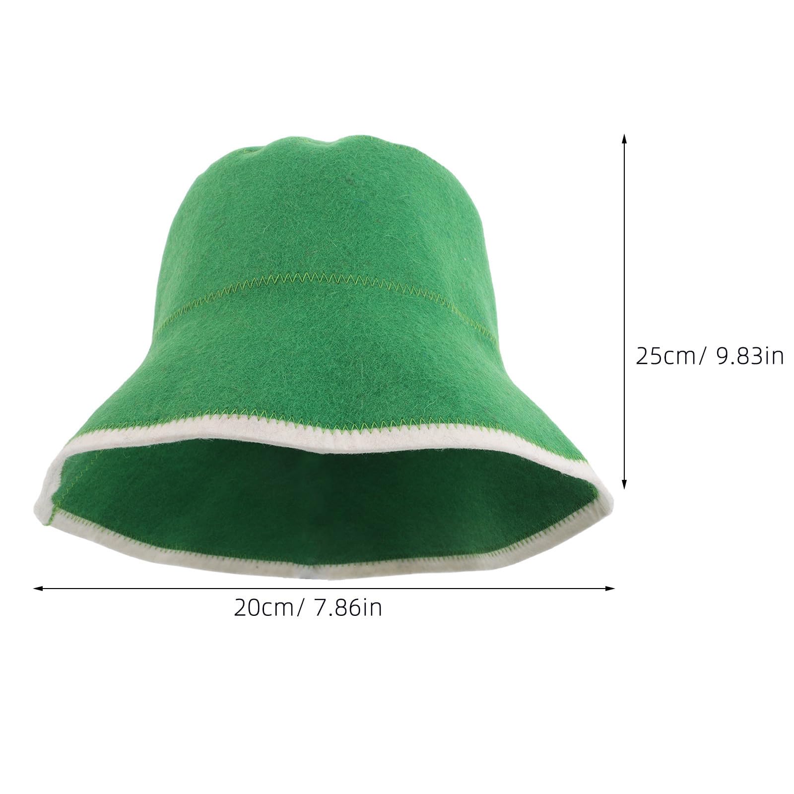 Toyvian 5 Piezas Gorro de Sauna de Lana Gruesa, Absorbente y Transpirable