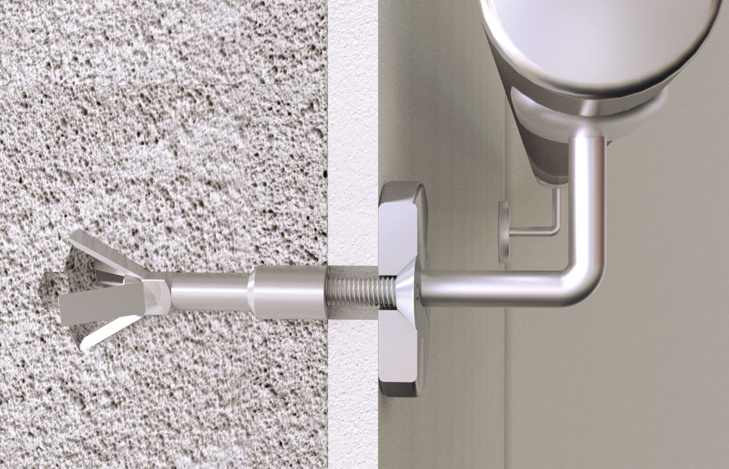 fischer - Cheville béton cellulaire FPX M8-I/Boîte de 25 Gri