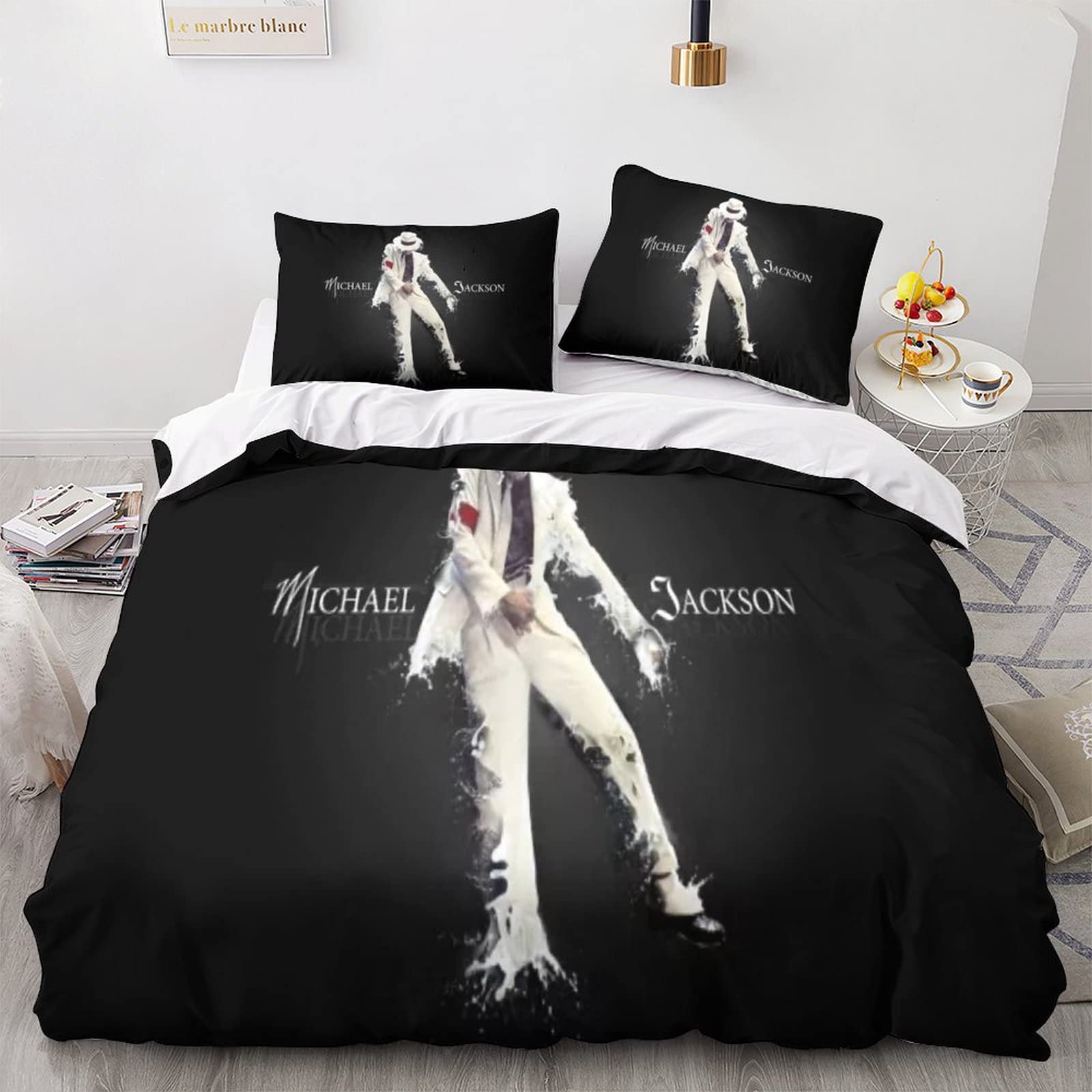 NICHIYO Michael Jackson beddengoedset - dekbedovertrek en kussensloop