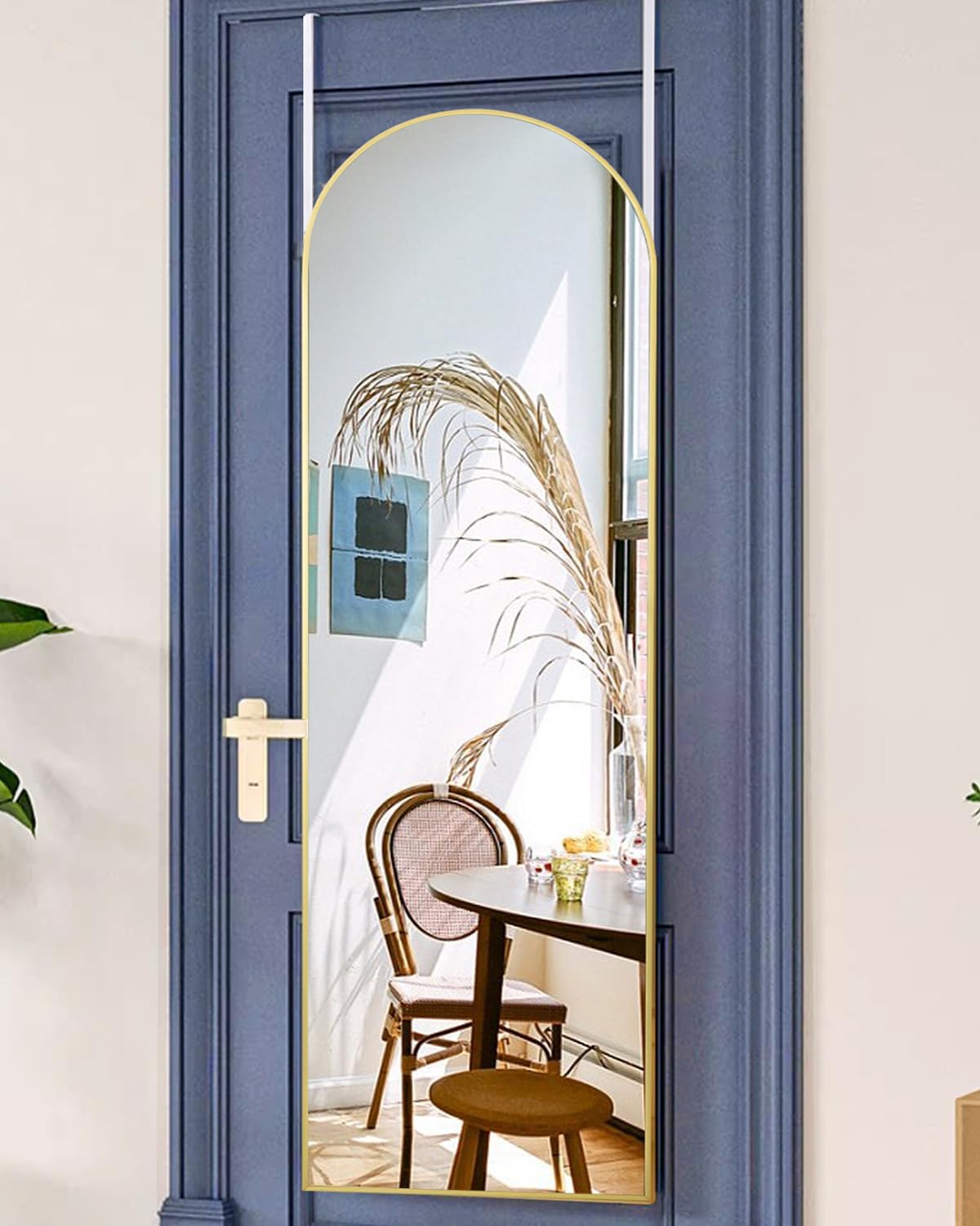 Size 16x50 Color Gold Full Length Arched Mirror, 16'' x 50'', Hanging/Leaning, Home Decor, Gold