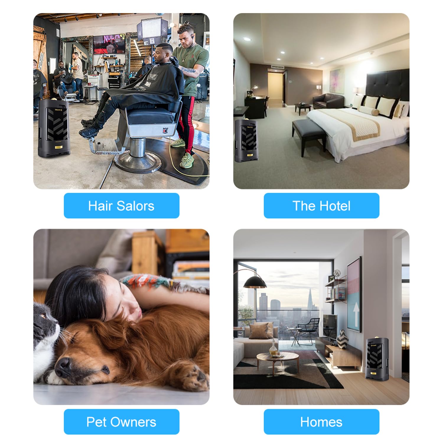 Touchless Vacuum Automatic Dustpan, Fast Function - for Sweeping Salon Home Pet Kitchen Dust Debris Hair, Automatic Infrared Sensors, Corded Canister Vacuum, 1400 Watt (Gold) - 5