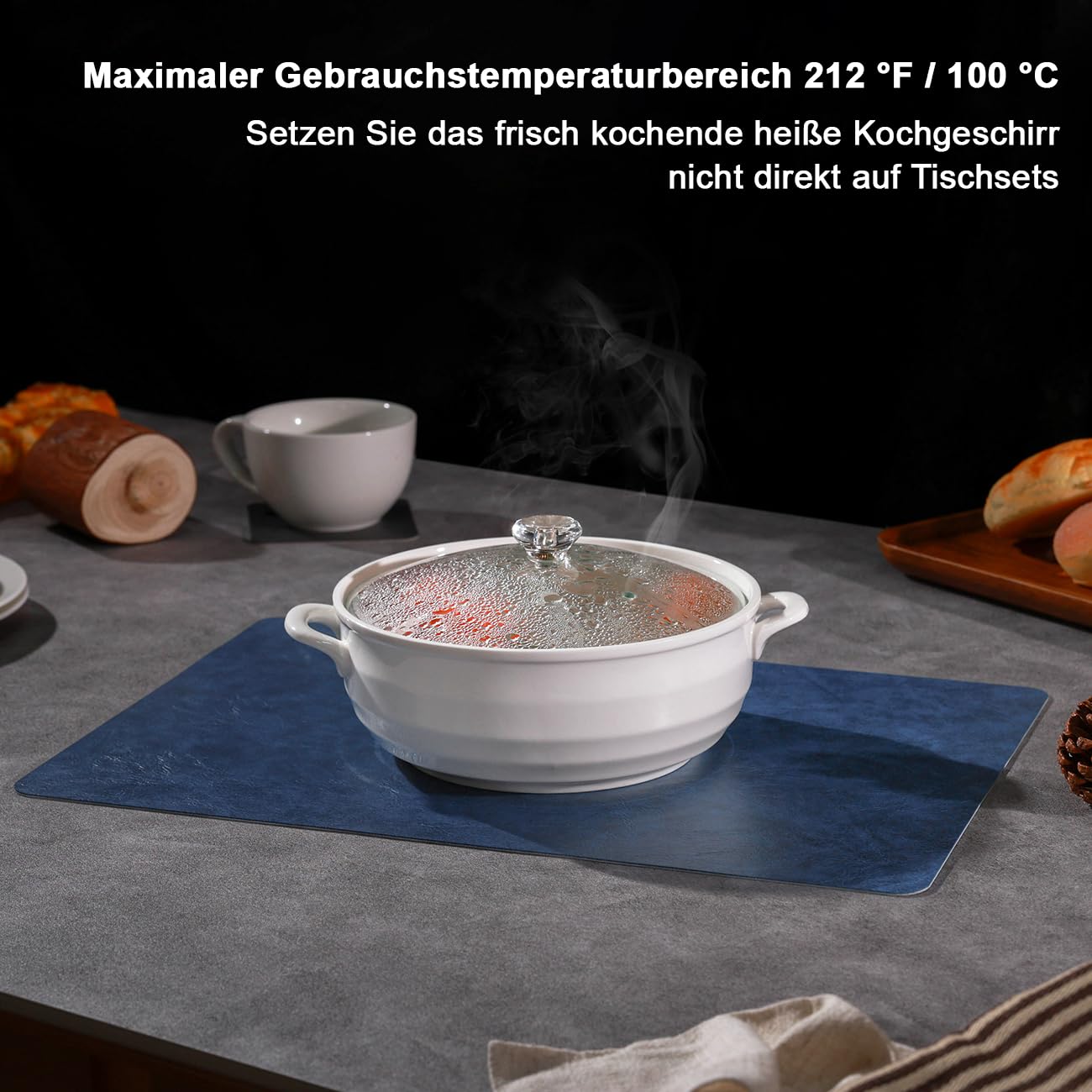 Banchif Platzsets abwaschbar Tischsets Untersetzer Platzdeckchen 4er Set – Ansicht 7