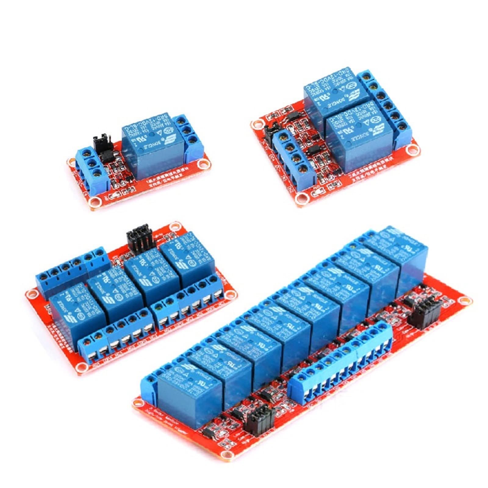 Bouclier de Module Relais 1/2/4/8 canaux 5v 12v 24v, 1 pièce, avec Support optocoupleur, Carte développement déclenchement Niveau Haut/Bas