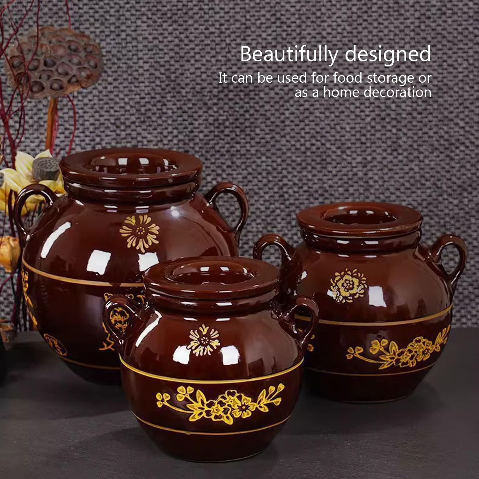 Ceramiczny słoik do przechowywania w kuchni, uszczelniony olejem pojemnik na mąkę, orzechy, przekąski, płatki owsiane, ziarna kawy